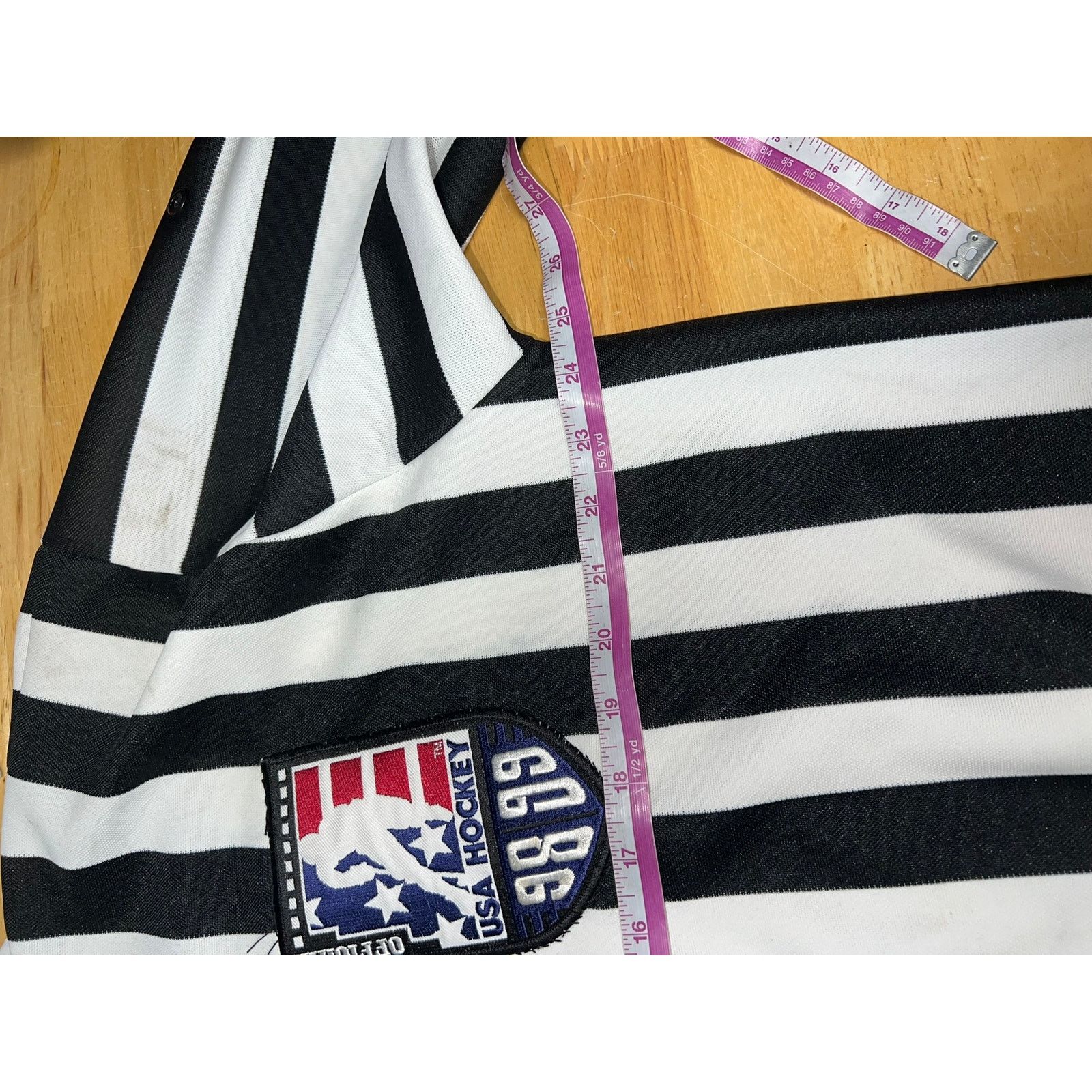 Vintage Vintage USA Hockey Referee Jersey Official 98 90s VTG XL Size US XL / EU 56 / 4 - 11 Thumbnail