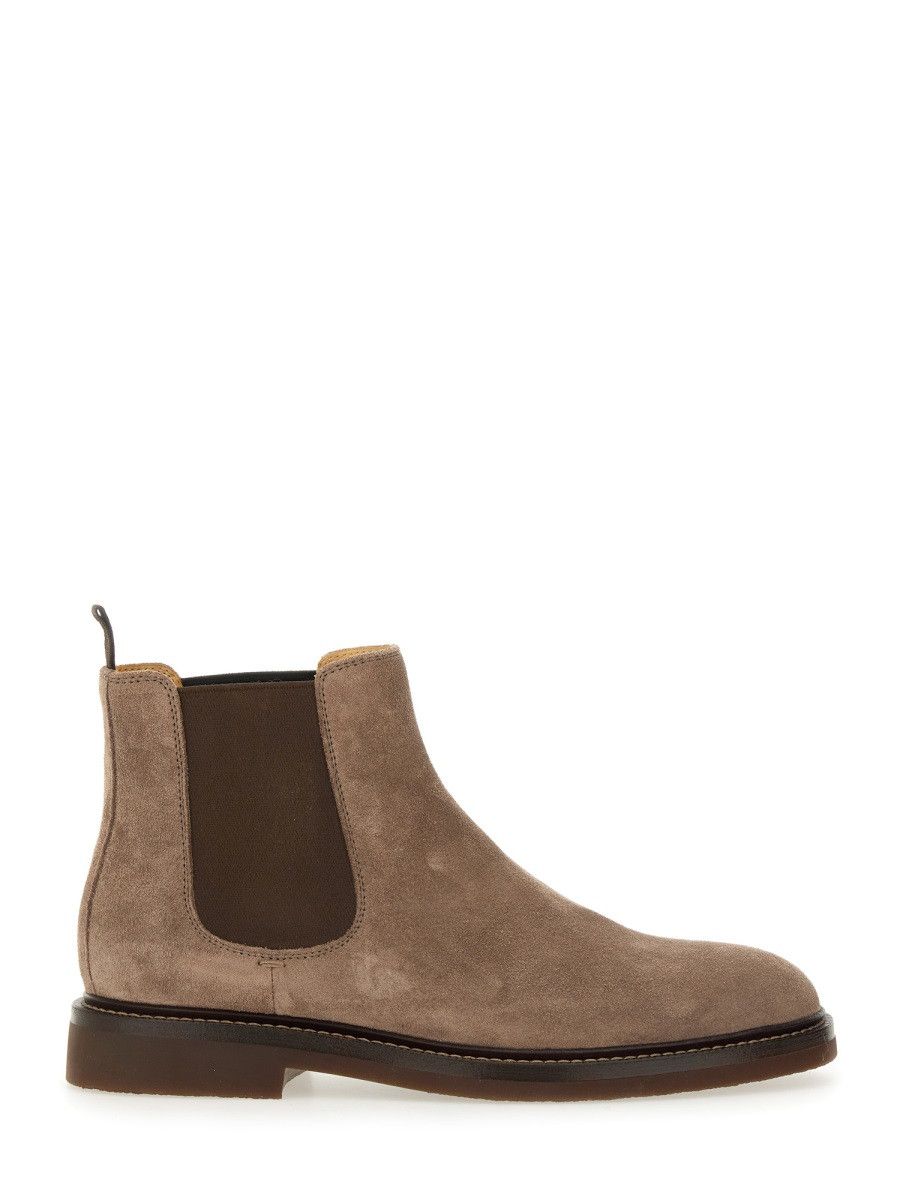 Brunello Cucinelli BRUNELLO CUCINELLI SUEDE CHELSEA BOOT - BROWN (IT 40) Size US 7 / EU 40 - 1 Thumbnail