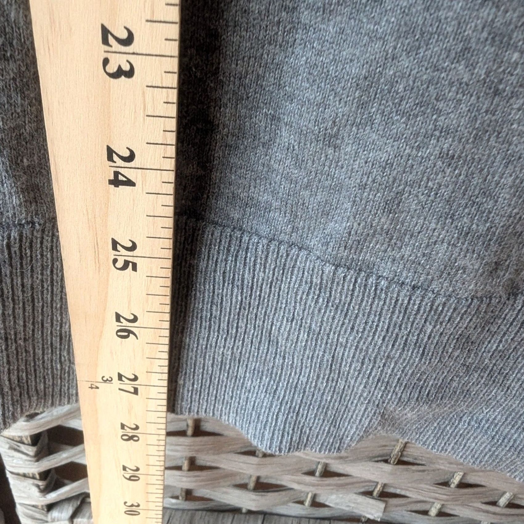 Loft Loft Gray Cowl Neck Sweater Long Sleeve Side Slits Sz S Minimalist Classic Cozy Size S / US 4 / IT 40 - 7 Thumbnail