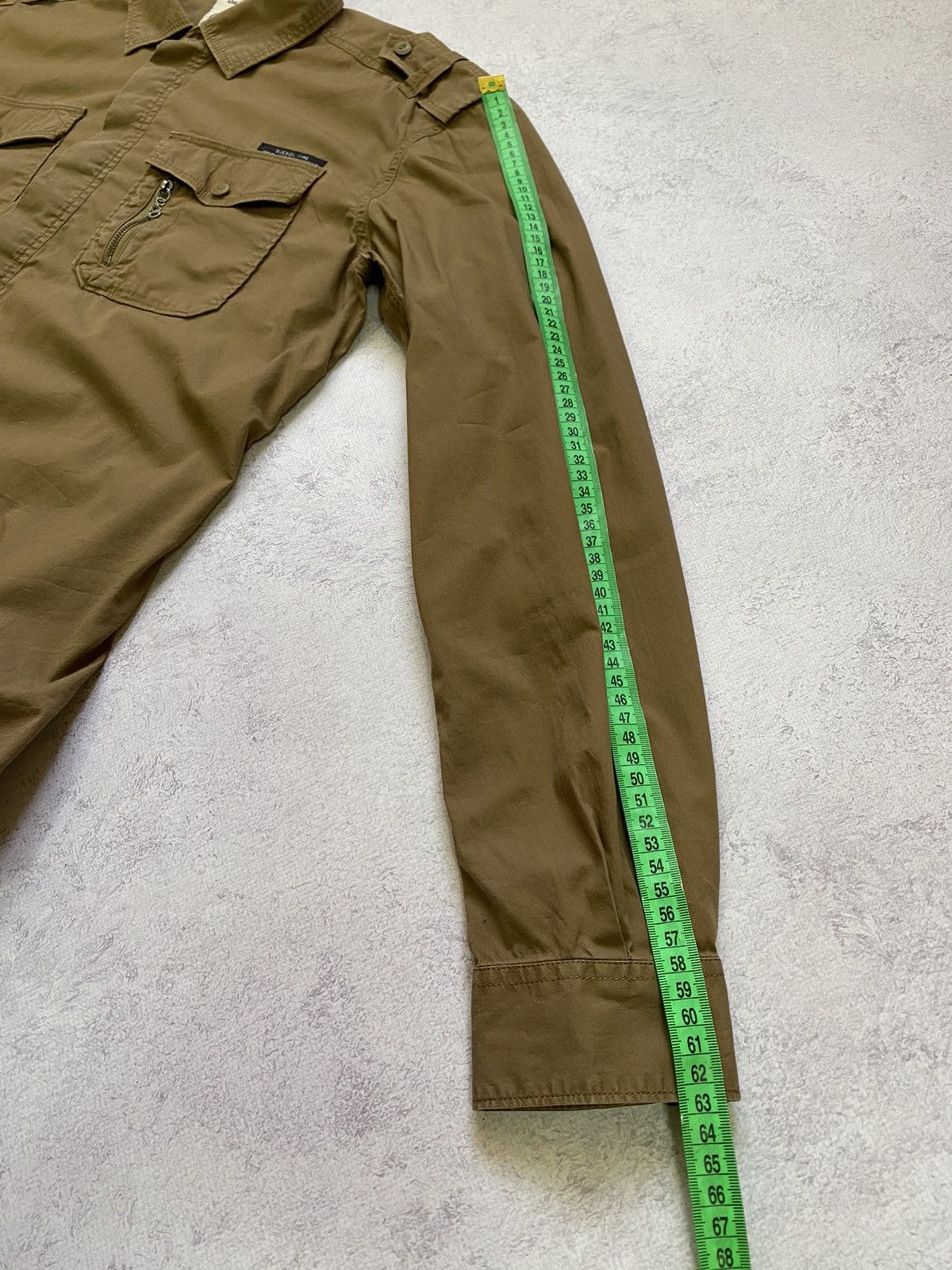 Diesel Diesel Vintage Multi Pocket Brown Button Up Y2K Shirt Size L Size L / US 10 / IT 46 - 14 Thumbnail