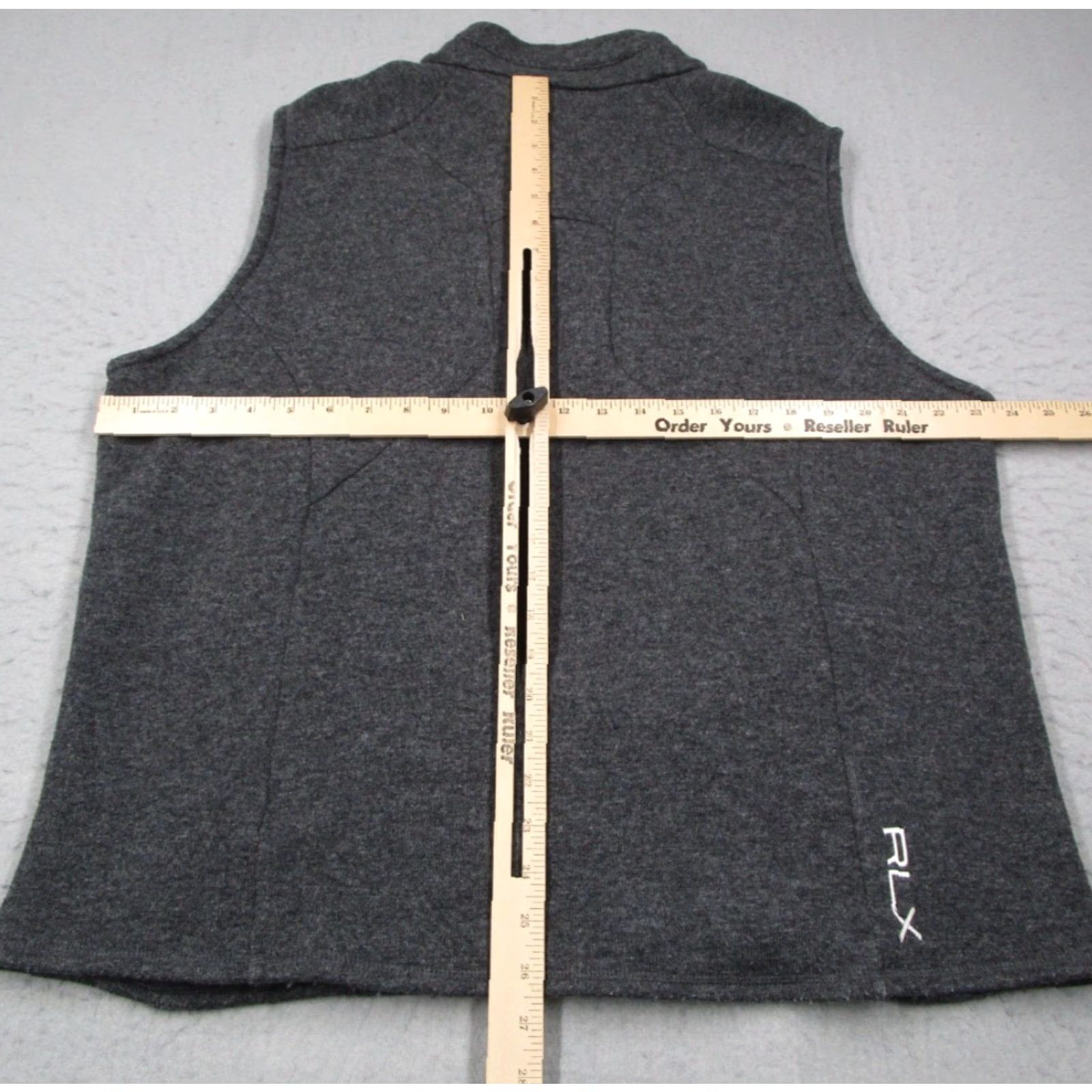 RLX Ralph Lauren VINTAGE RLX Ralph Lauren Vest Shirt Mens XL Gray Wool Blend 1/4 Zip Pockets Golf Mens Size US XL / EU 56 / 4 - 5 Thumbnail