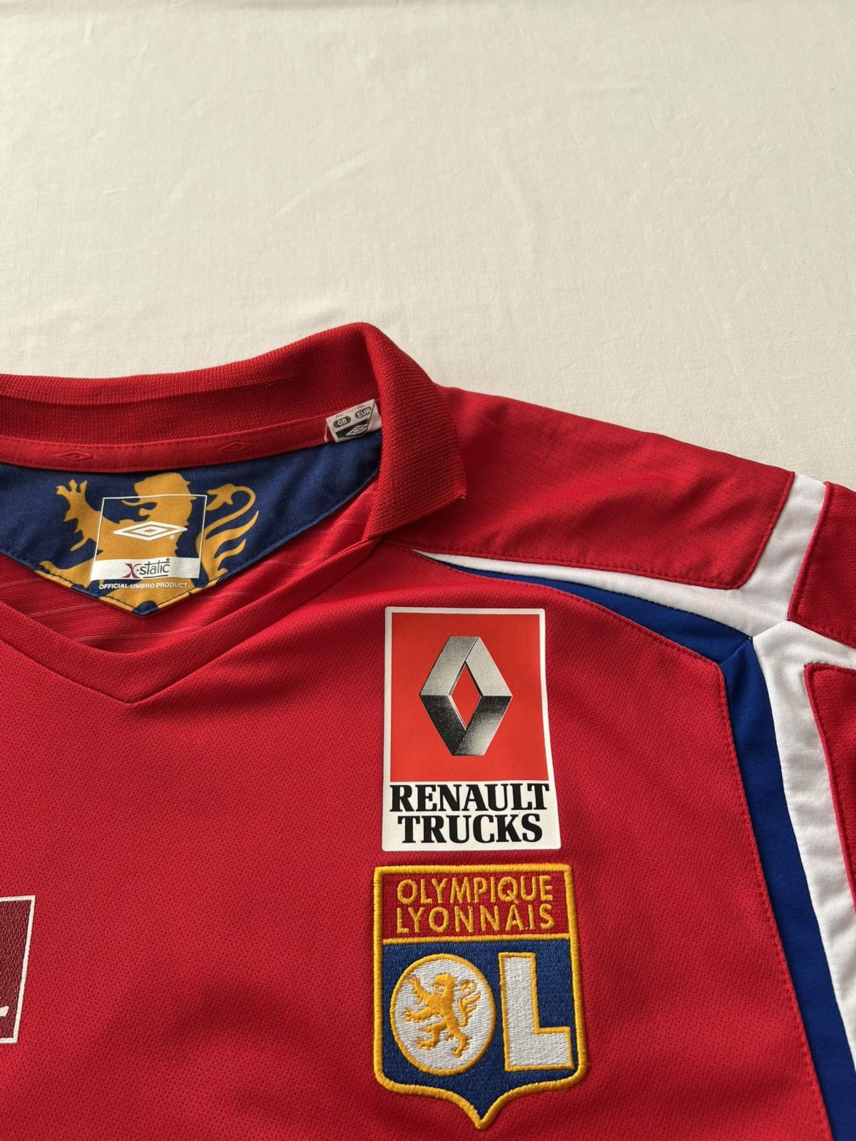 Umbro Olympique Lyonnais #4 Patrick Muller Umbro 2005 2006 Jersey Size US XL / EU 56 / 4 - 13 Thumbnail