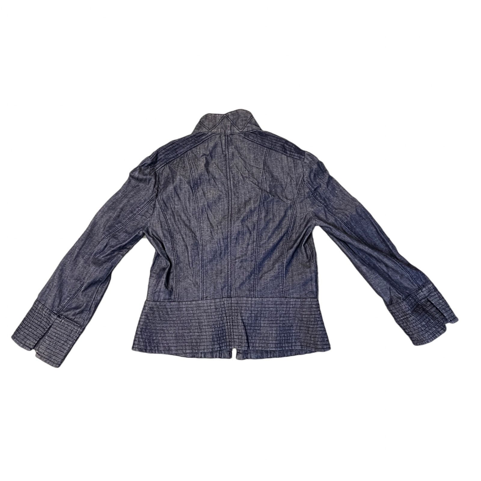White House Black Market White House Black Market Denim Jacket Womens Size 00 Blue Size XXS / US 00 / IT 34 - 13 Thumbnail