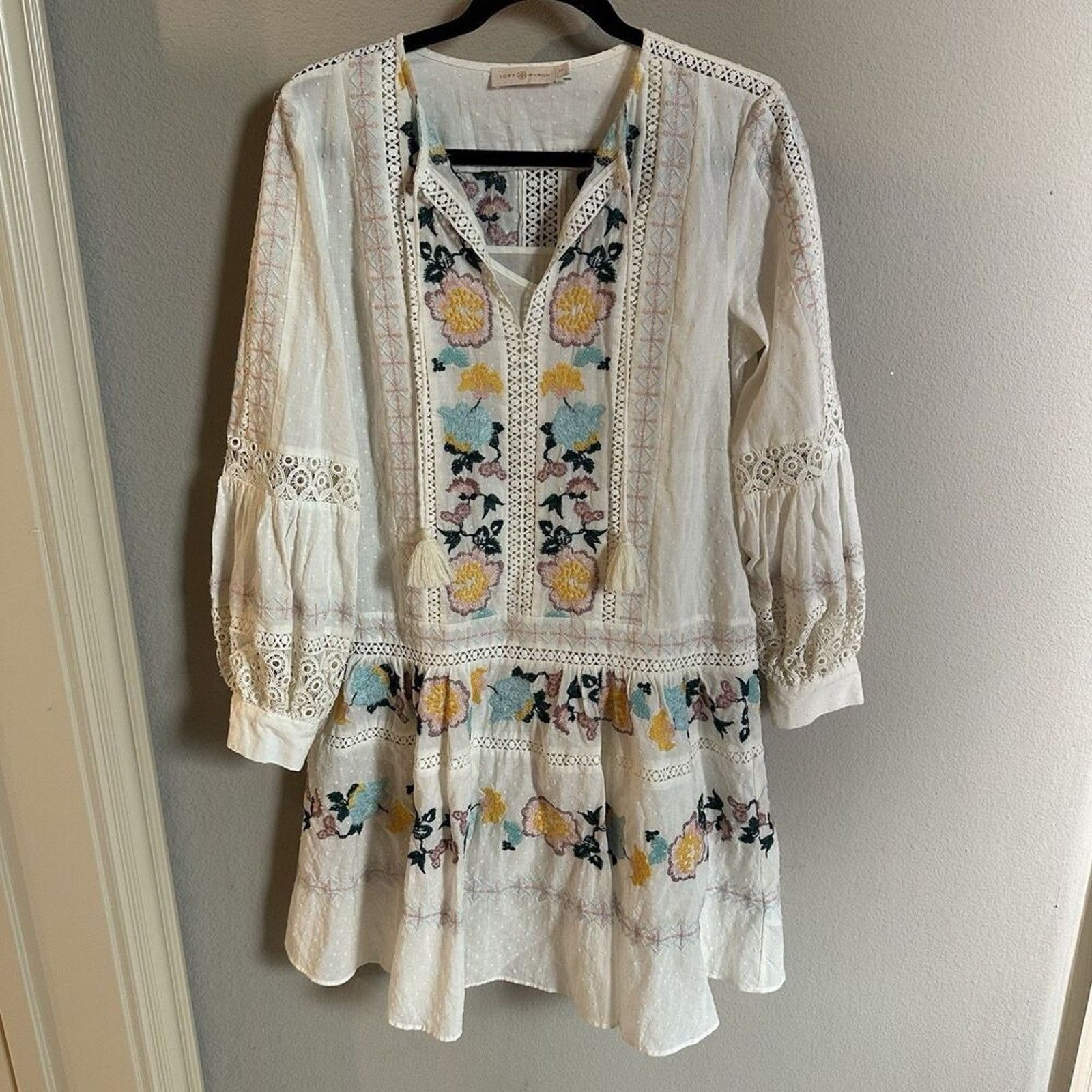 tory burch embroidered boho dress Tory Burch main image 0