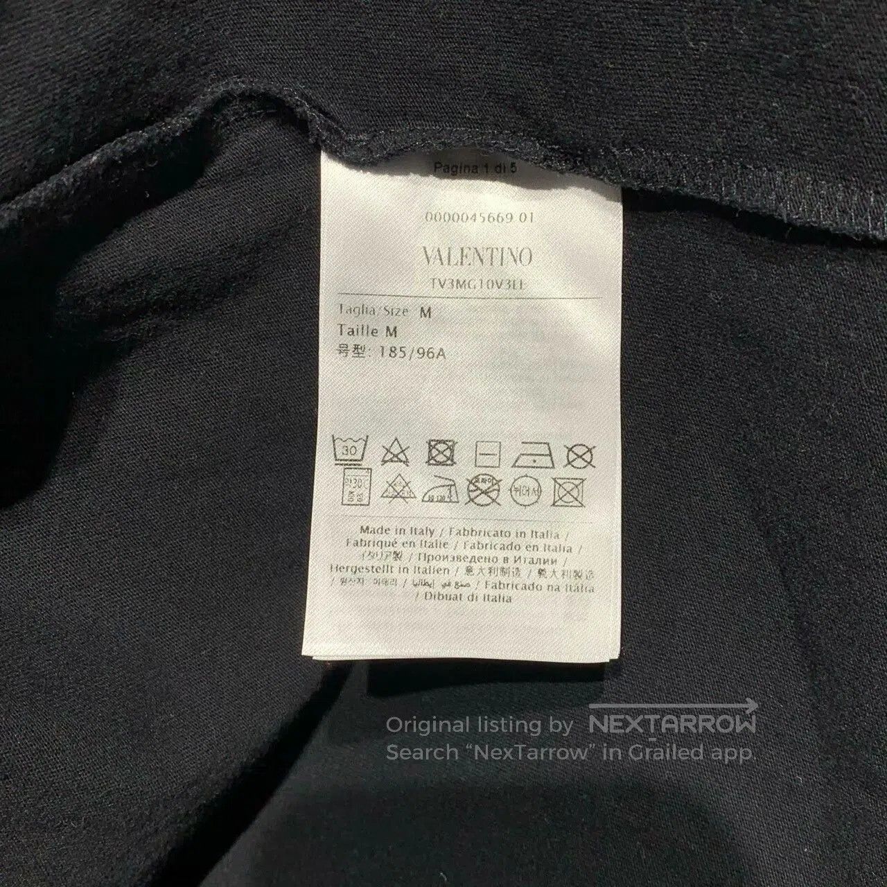 Valentino Valentino Chest Logo Short Sleeve. Size US M / EU 48-50 / 2 - 4 Thumbnail