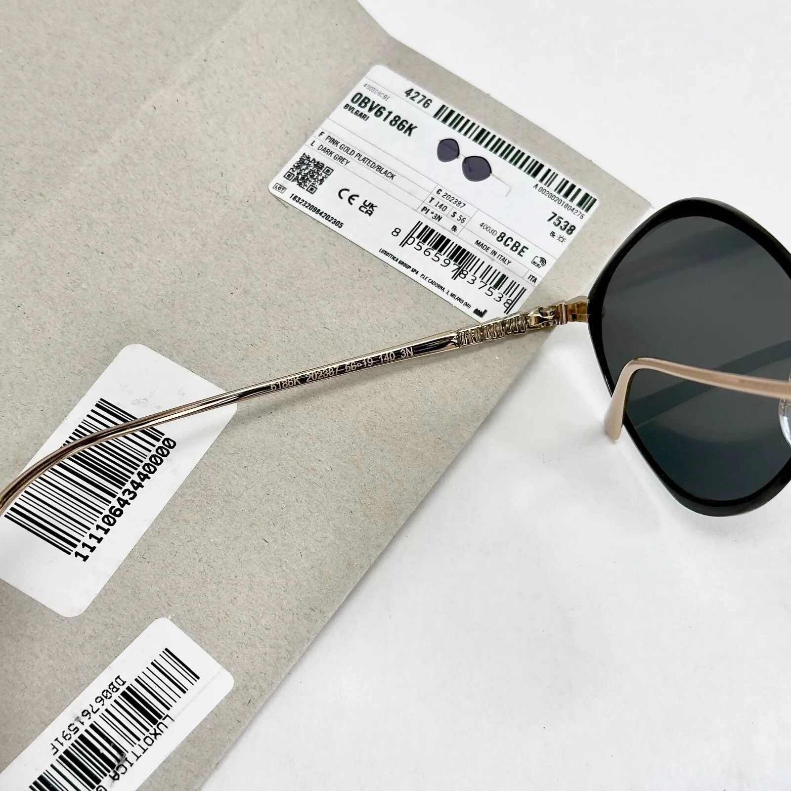 Bvlgari BVLGARI Le Gemme 6186 Enamel Plated Round Sunglasses BV6186K Size ONE SIZE - 9 Thumbnail