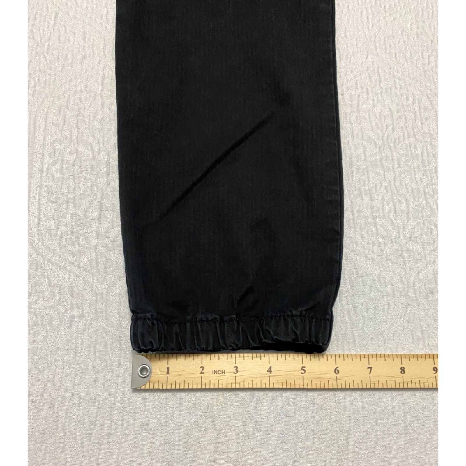 Lee Lee Black Jogger Pants Womens Size 12 Regular Fit Tapered Leg Mid Rise Stretch Size 34" / US 12 / IT 48 - 6 Thumbnail