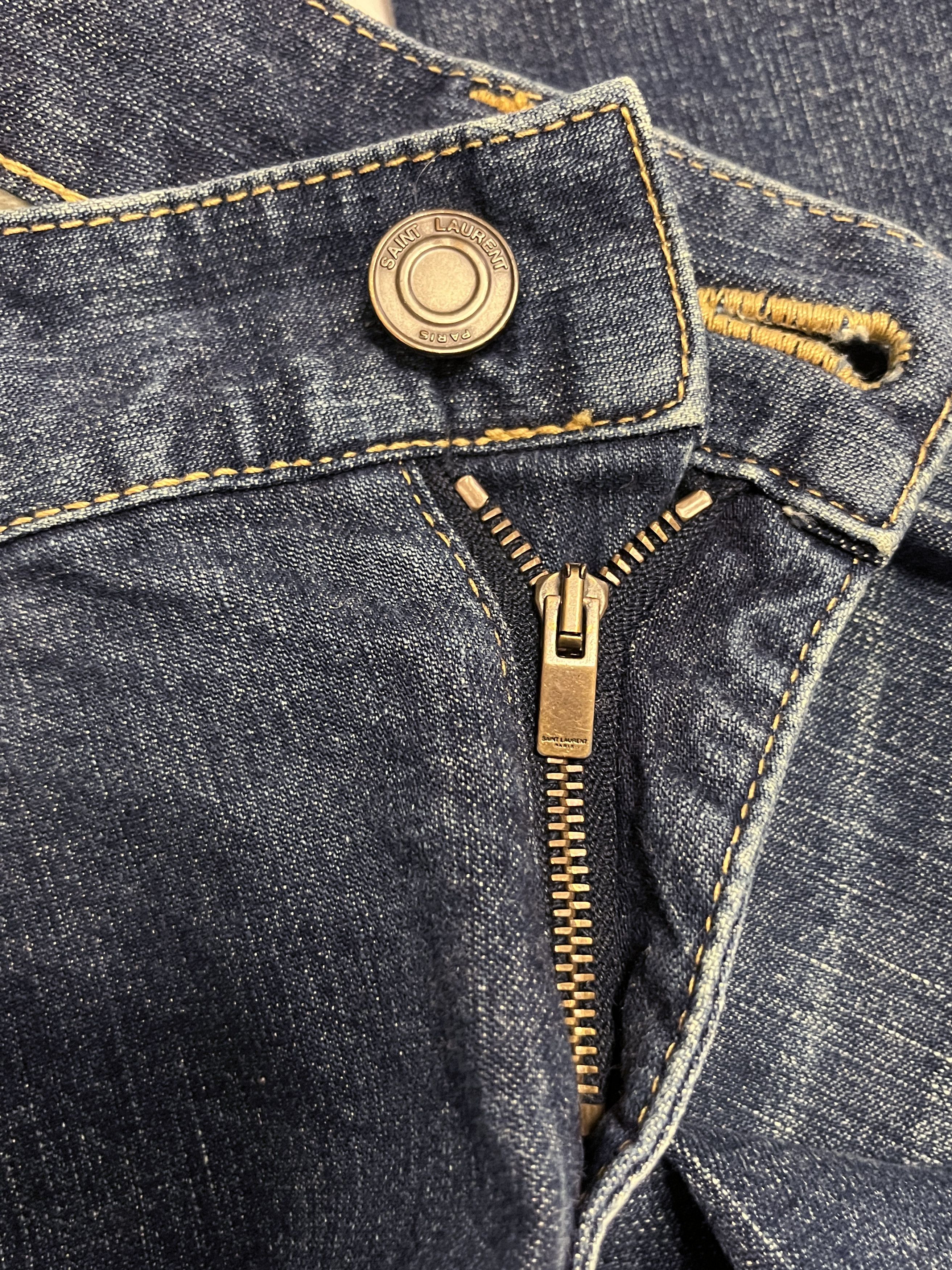 Saint Laurent Paris ⚡️QUICK SALE⚡️Saint Laurent D01 Blue Denim Jeans Size 28" / US 6 / IT 42 - 8 Thumbnail