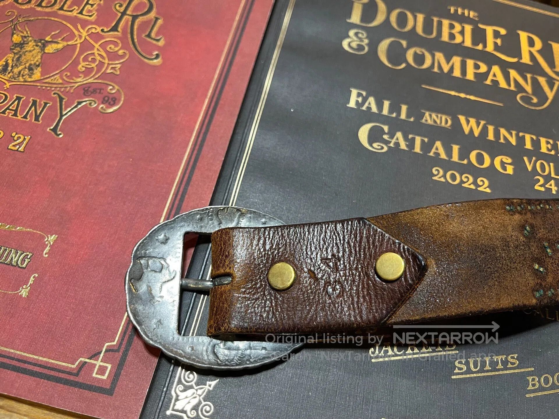 RRL Ralph Lauren rrl limited edition leather belt. Size ONE SIZE - 3 Thumbnail