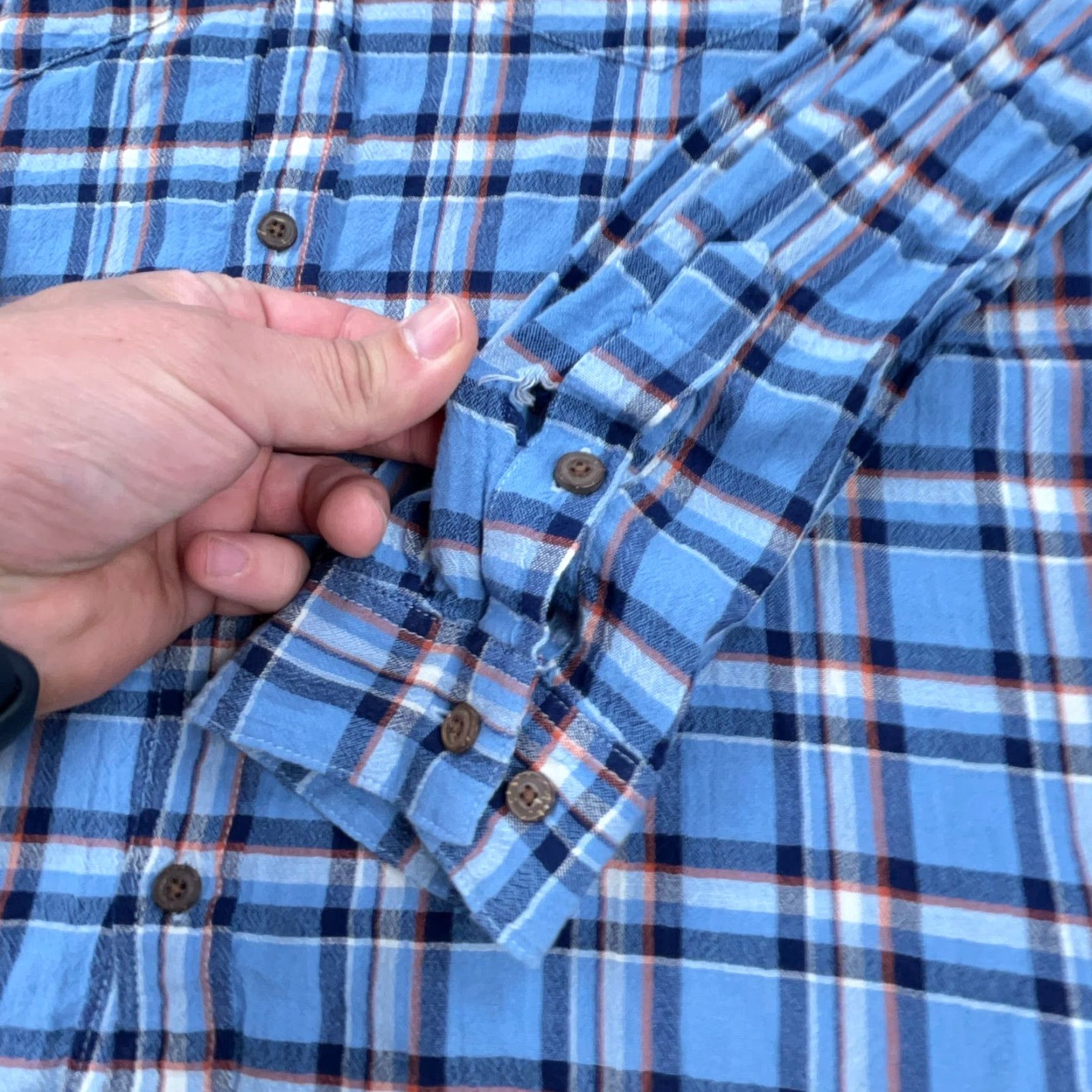 Patagonia Patagonia Shirt Men Medium Blue Button Up Organic Cotton Flannel Lightweight Plaid Regular Long Sleeve Blue Size US M / EU 48-50 / 2 - 5 Thumbnail