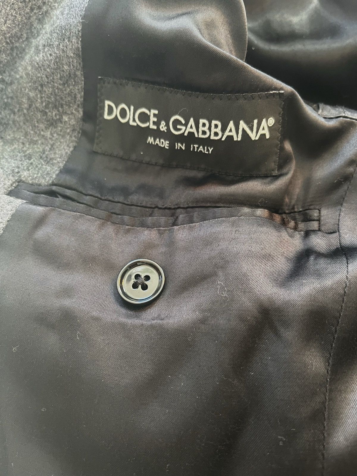 Dolce & Gabbana Dolce & Gabbana Grey Wool Overcoat Made in Italy IT44 Size US S / EU 44-46 / 1 - 8 Thumbnail