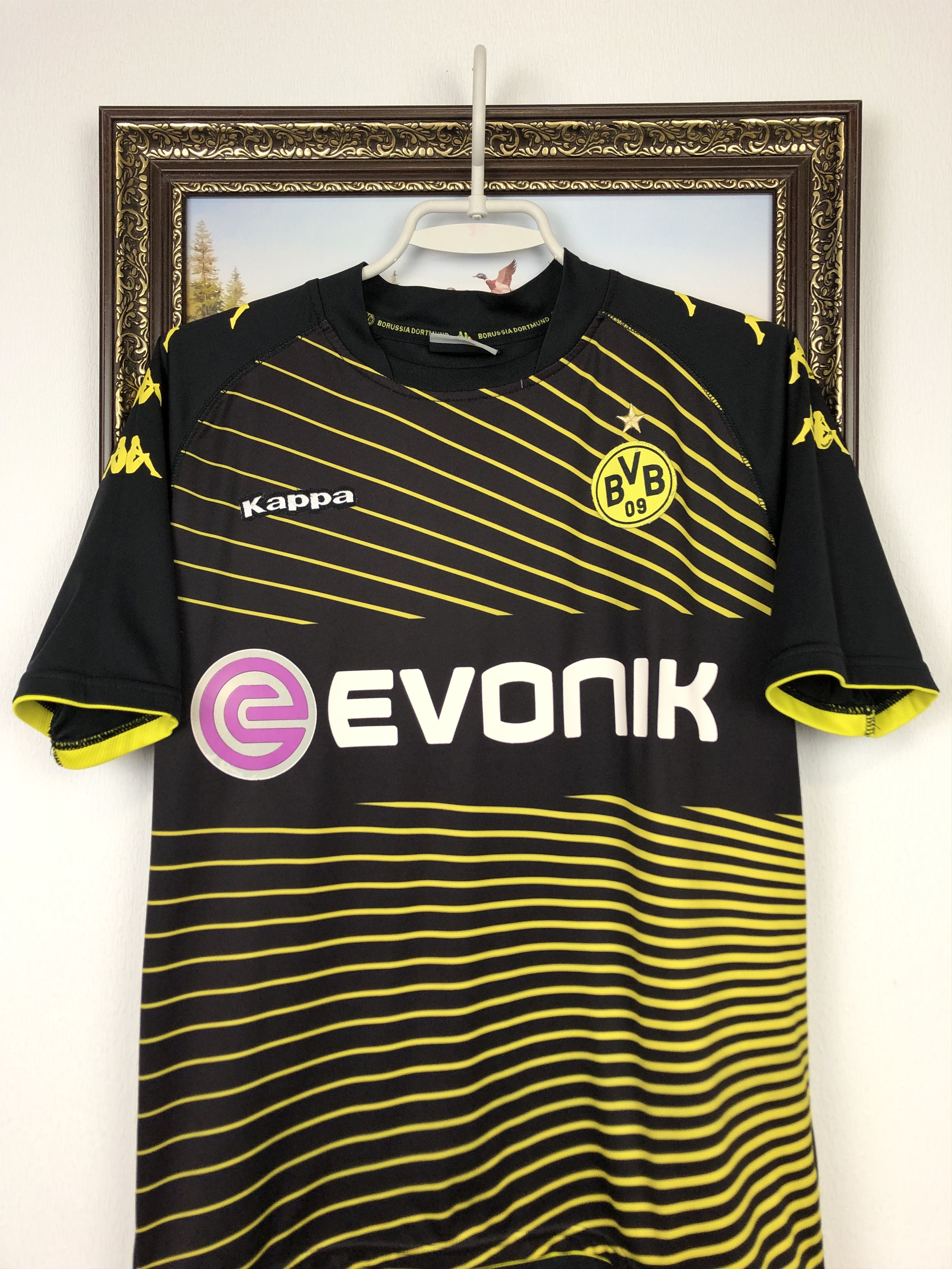 Kappa Borussia Dortmund football shirt 2009 Soccer Kappa Tee Size US XS / EU 42 / 0 - 2 Thumbnail