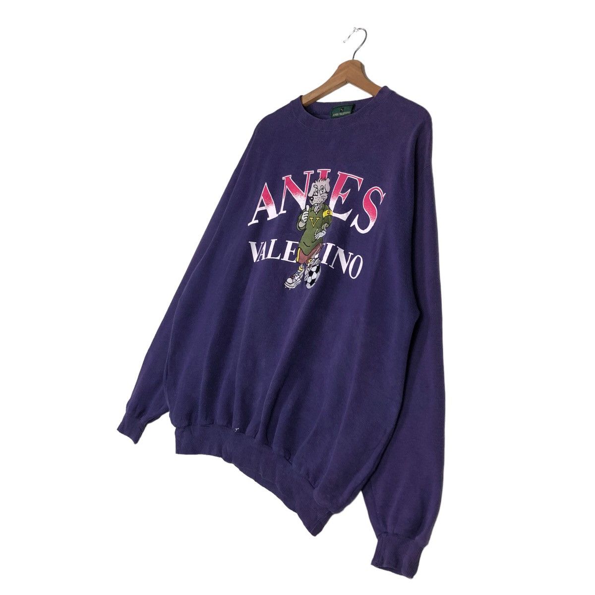 Japanese Brand 🔥Vintage Anies Valentino Sweatshirt Crewneck Cartoon Big Size US L / EU 52-54 / 3 - 2 Thumbnail