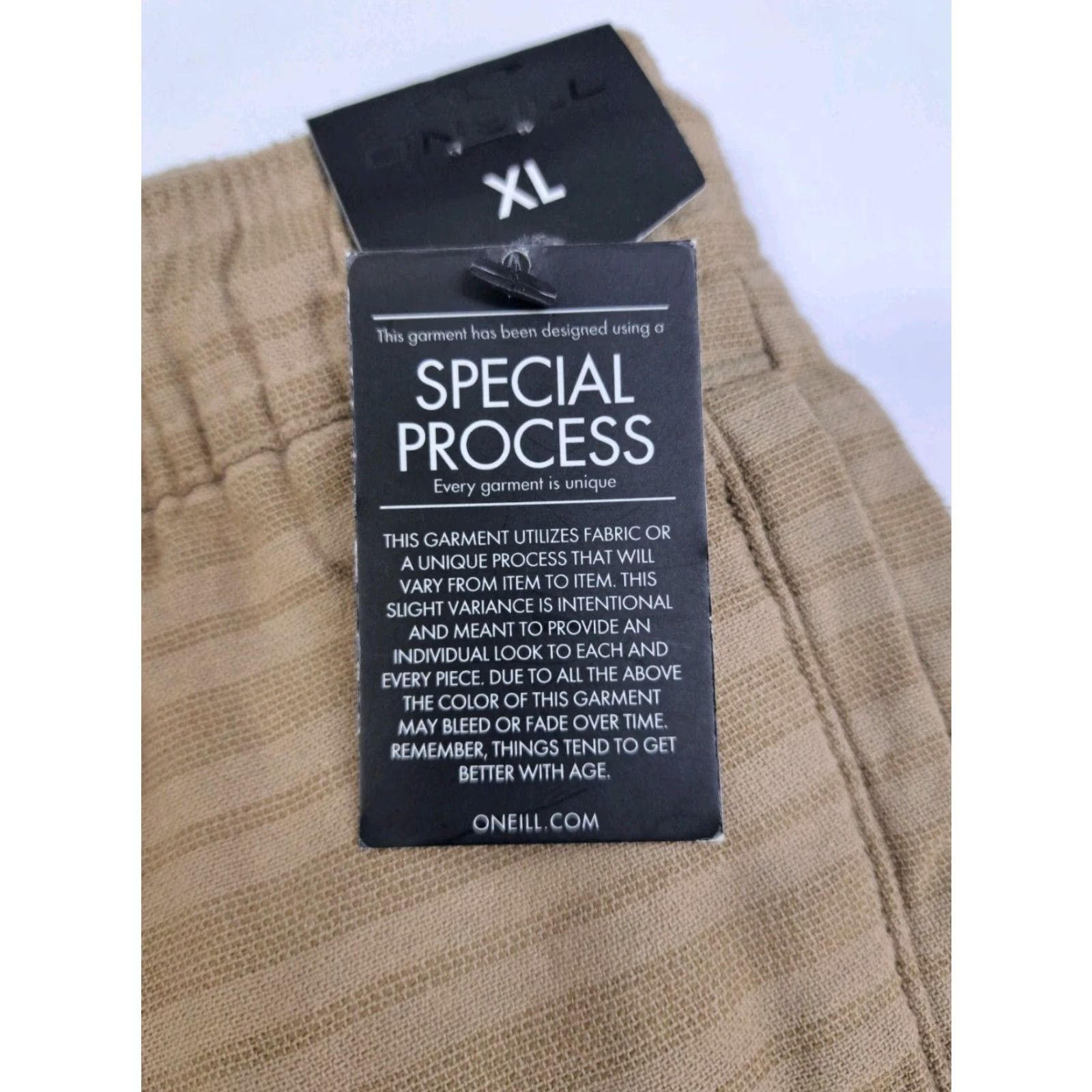 O'Neill NWT O'Neill Bermuda Shorts Striped Brown XL Men's Drawstring Pockets 7in Relaxed Beach Casual Pants Shorts Size US 36 / EU 52 - 7 Thumbnail