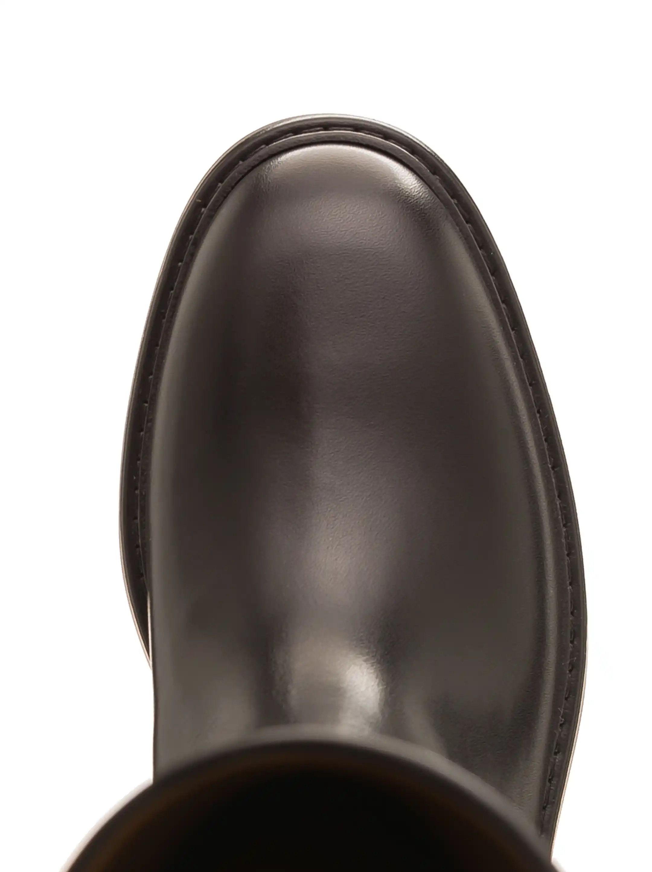 Gucci oc11z0526 Women's Slim Horsebit Boots in Black Size US 5 / IT 35 - 4 Thumbnail
