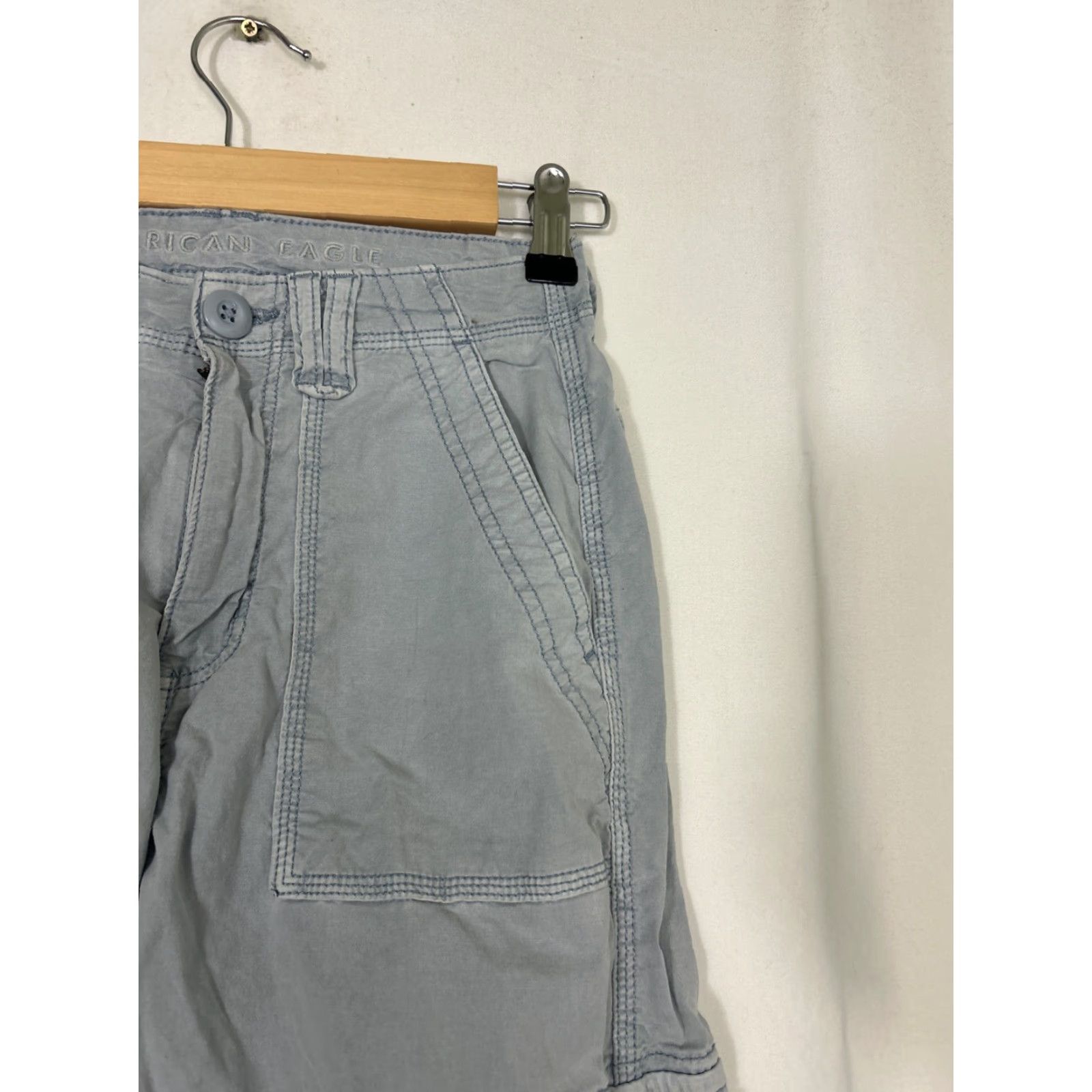 American Eagle Outfitters VINTAGE American Eagle Stretch Pants Blue 00 Women Ankle Cotton Blend 24x29 Size 24" / US 00 / IT 34 - 5 Thumbnail