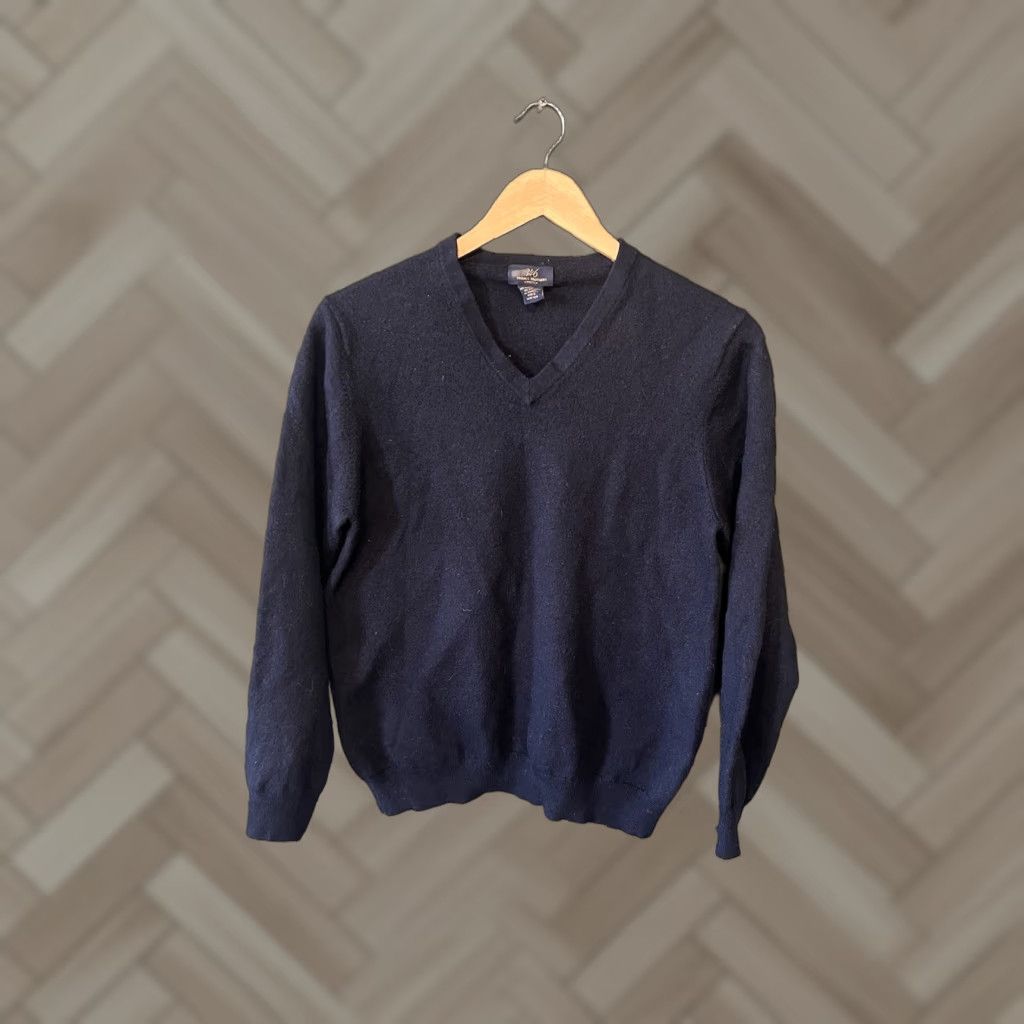 Brooks Brothers Brooks Brothers Sweatshirt Mens Medium Blue Wool Stretch Pullover Size US M / EU 48-50 / 2 - 1 Thumbnail
