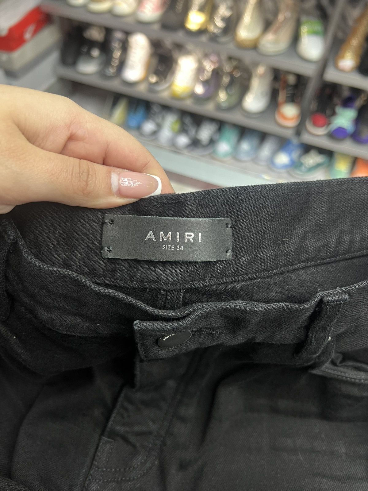 Amiri Amiri Straggered Logo Skinny Jeans Black Size US 34 / EU 50 - 9 Thumbnail