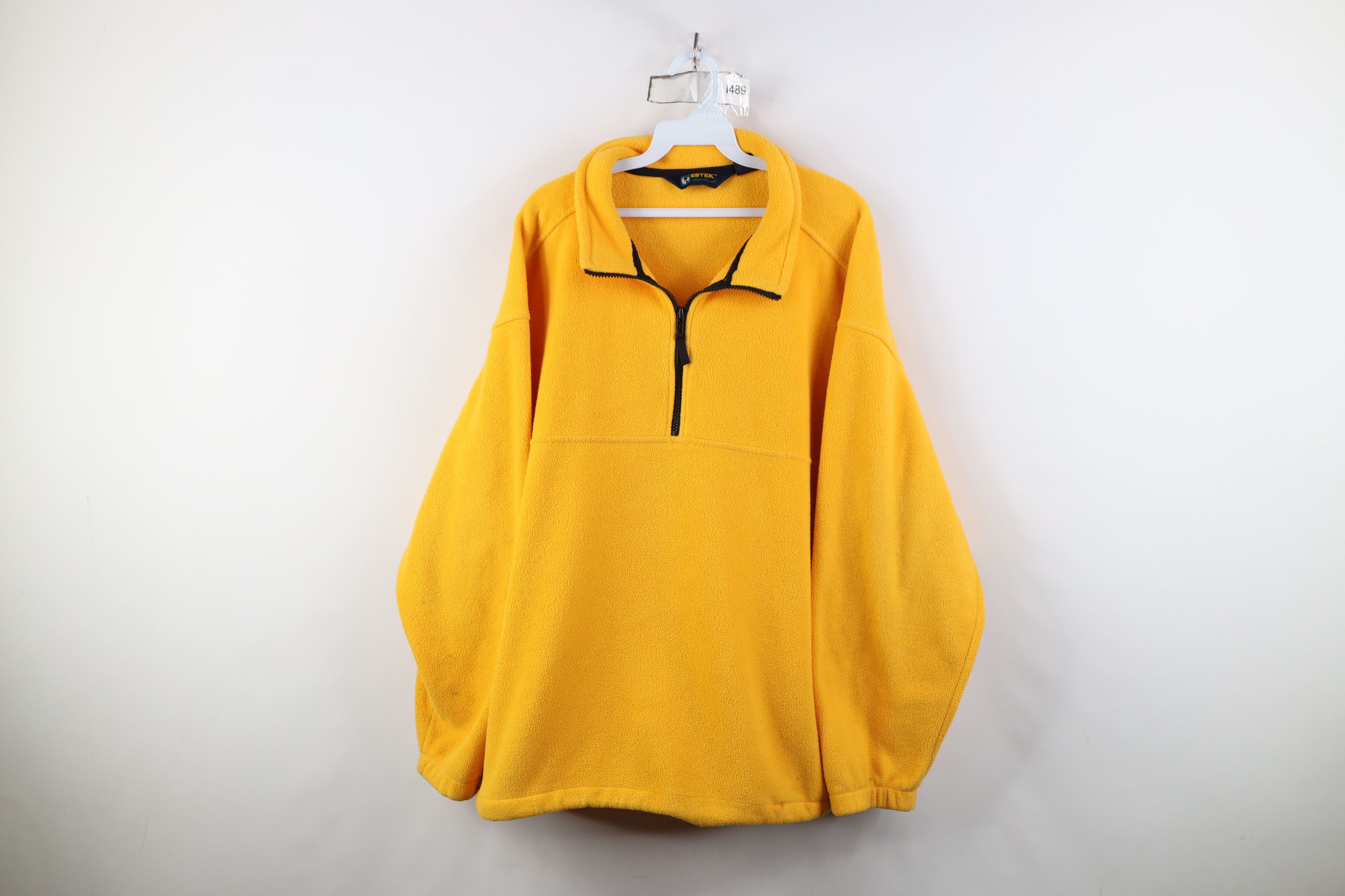 Eddie Bauer Vintage 90s Eddie Bauer Spell Out Half Zip Fleece Sweater Size US L / EU 52-54 / 3 - 1 Thumbnail
