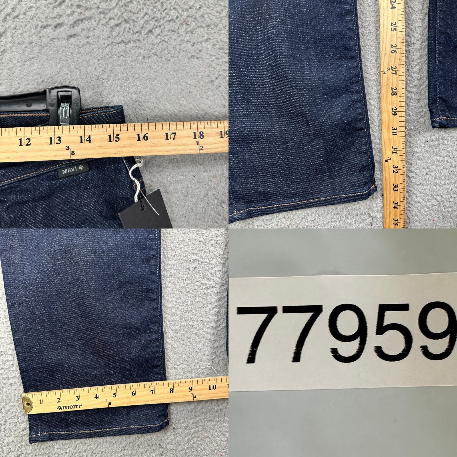 Mavi Mavi Jeans Zach Straight Leg Mens 29X32 Blue Dark Washed 5 Pockets Stretch NEW Size US 29 - 8 Thumbnail