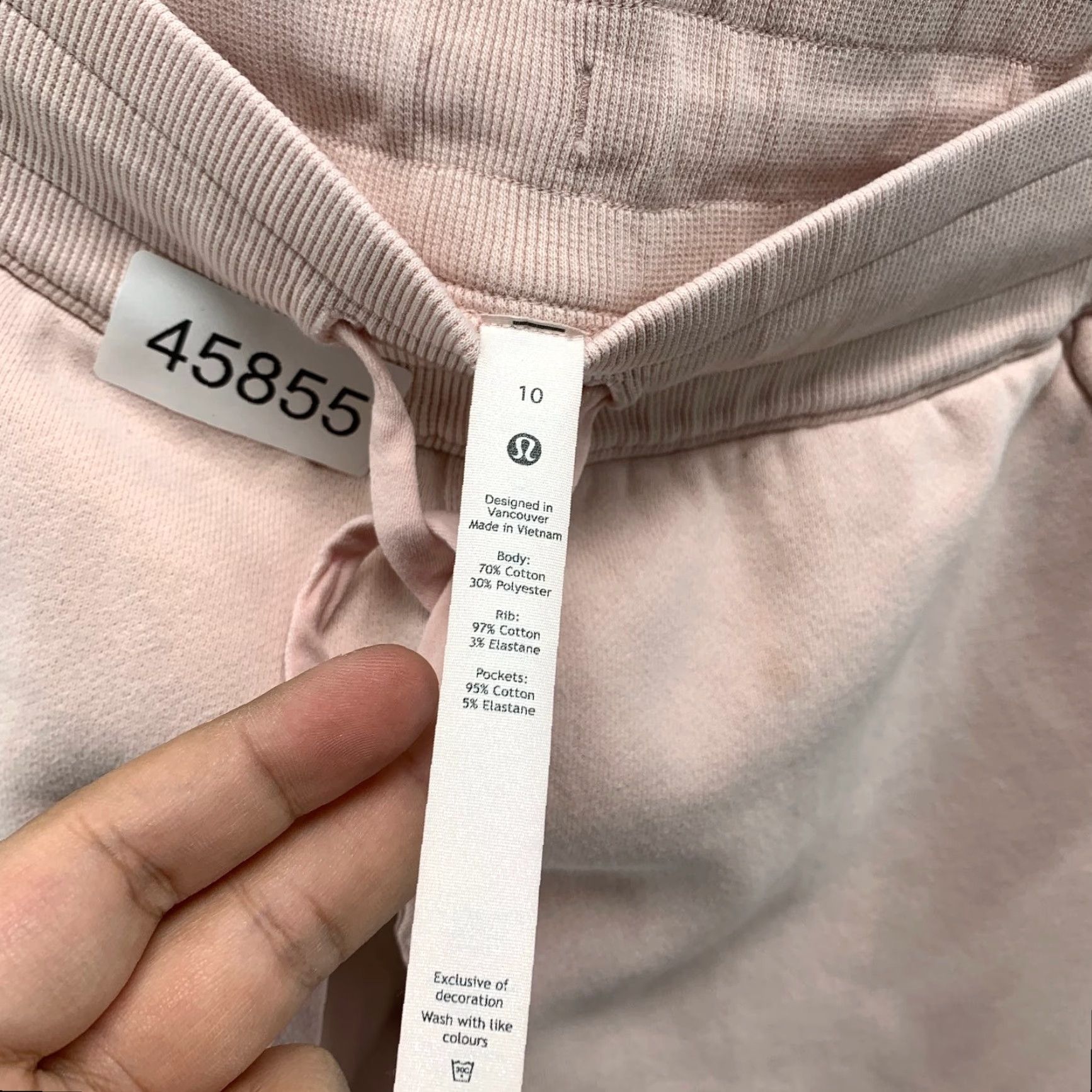 Lululemon Lululemon Sweatpants Womens 10 Pink Drawstring Fleece Scuba Joggers 32x26 Size 32" / US 10 / IT 46 - 5 Thumbnail