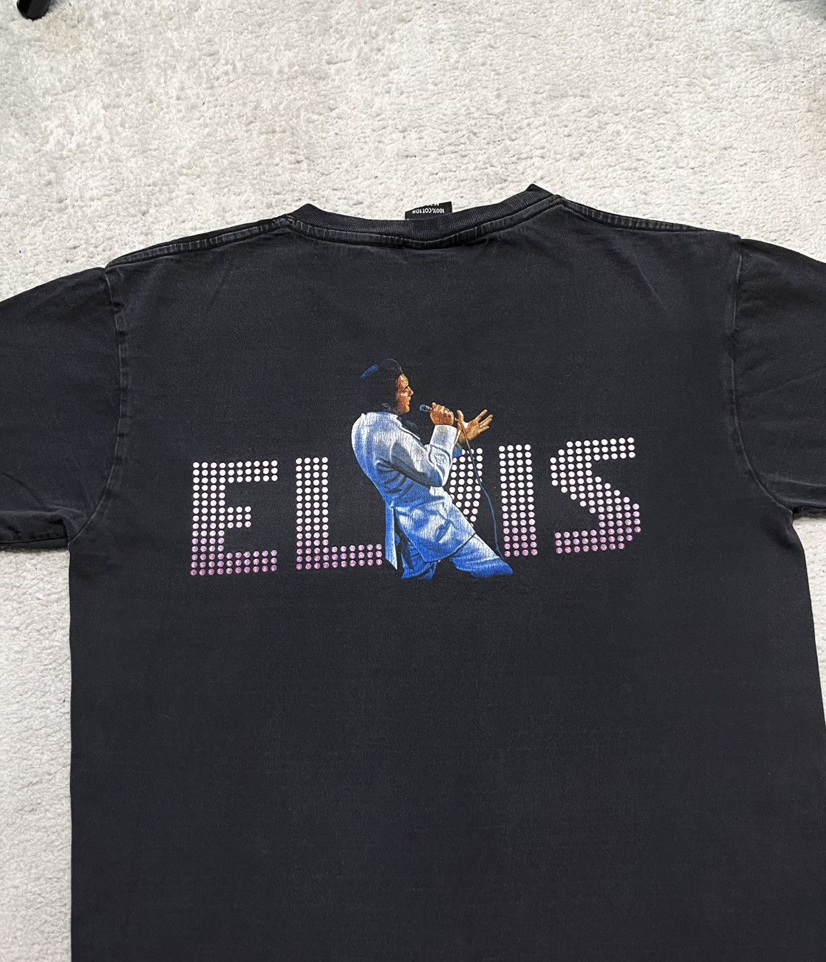 Vintage Vintage Black T-Shirt Tee Fullprint Elvis Presley Band Size US S / EU 44-46 / 1 - 6 Thumbnail