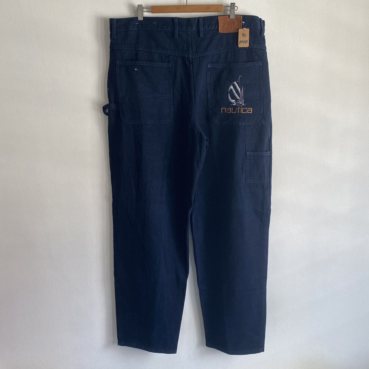 Nautica × Vintage Vintage Nautica Baggy Carpenter Hiphop Pants Size US 42 / EU 58 - 1 Thumbnail