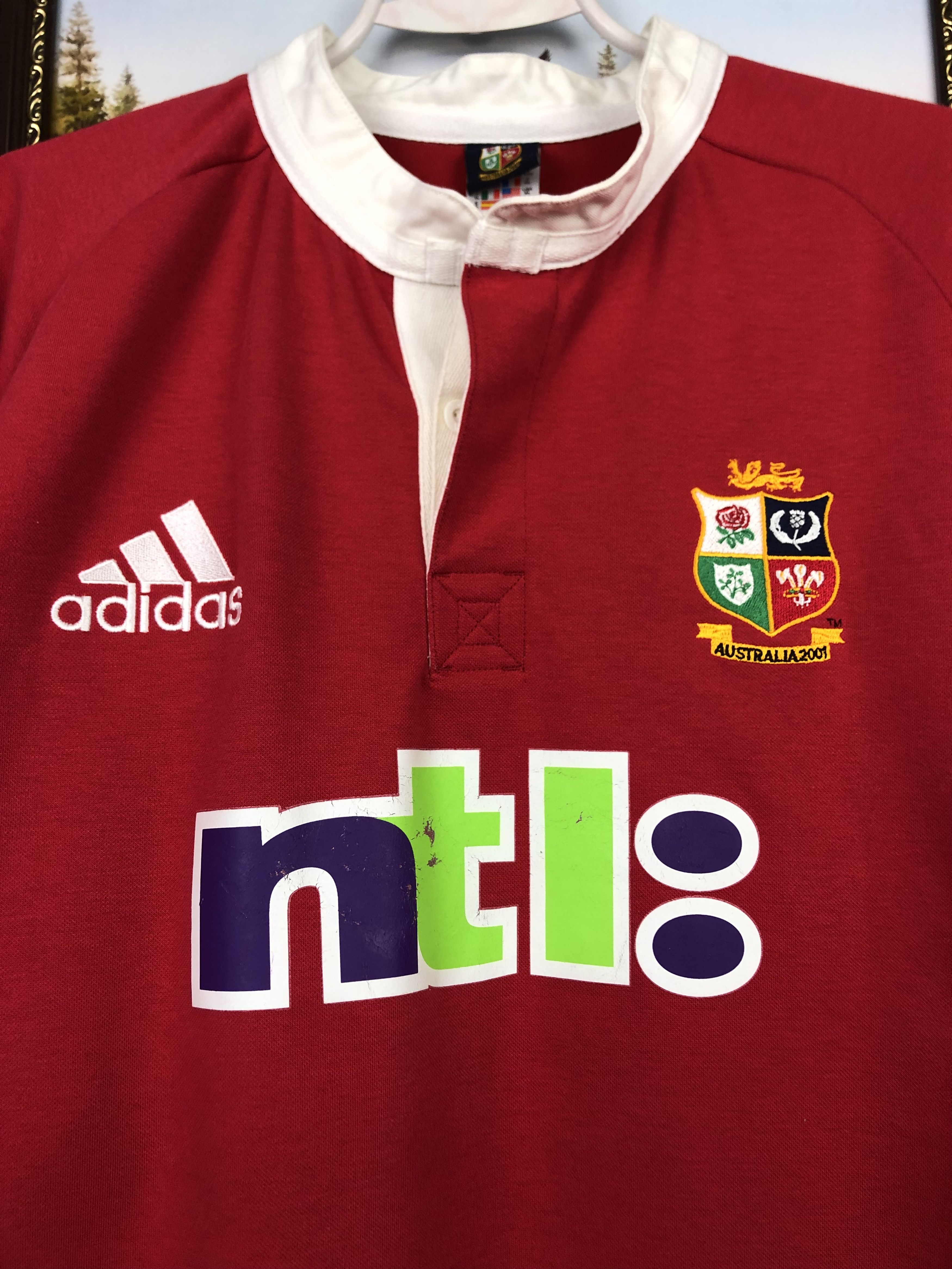 Adidas Vintage British & Irish Lions Rugby Union Shirt Mens Jersey Size US XL / EU 56 / 4 - 3 Thumbnail
