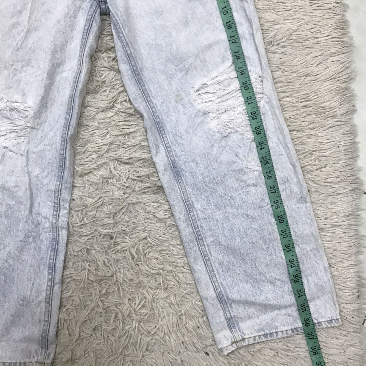 H&M H&M Loose Straight Distressed Baggy Jeans Size 24" / US 00 / IT 34 - 17 Thumbnail