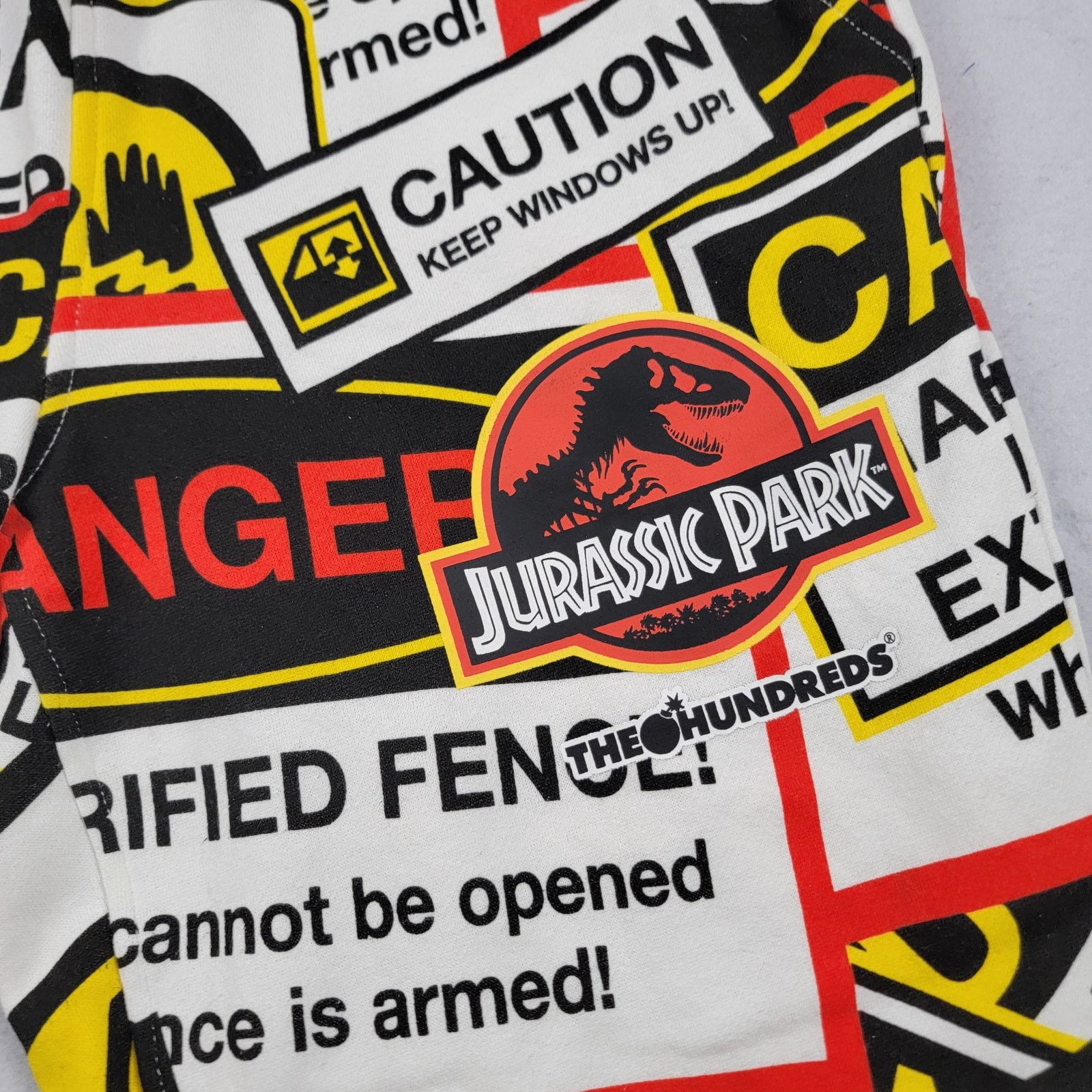 The Hundreds The Hundreds x Jurassic Park Mens Joggers White Sz M (826) Size US 34 / EU 50 - 3 Thumbnail