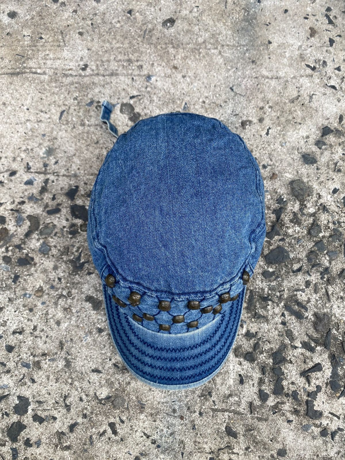 Beauty Beast × Japanese Brand × Le Grande Bleu (L.G.B.) Vintage Y2k J.cap&co Denim Skull Hats Size ONE SIZE - 3 Thumbnail