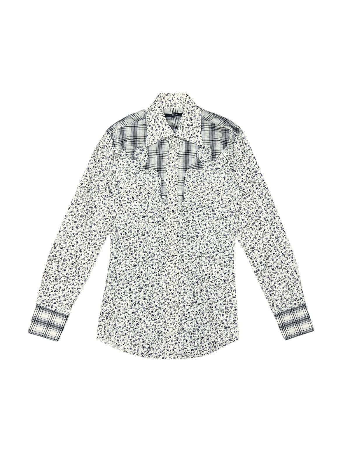 Gucci S/S 04 Floral Western Shirt Size US S / EU 44-46 / 1 - 2 Thumbnail
