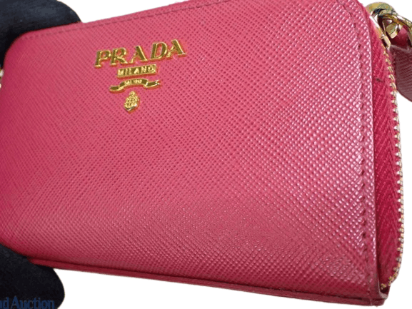 Prada Prada Saffiano Metal Zippy Pink Key Holder Size ONE SIZE - 7 Thumbnail