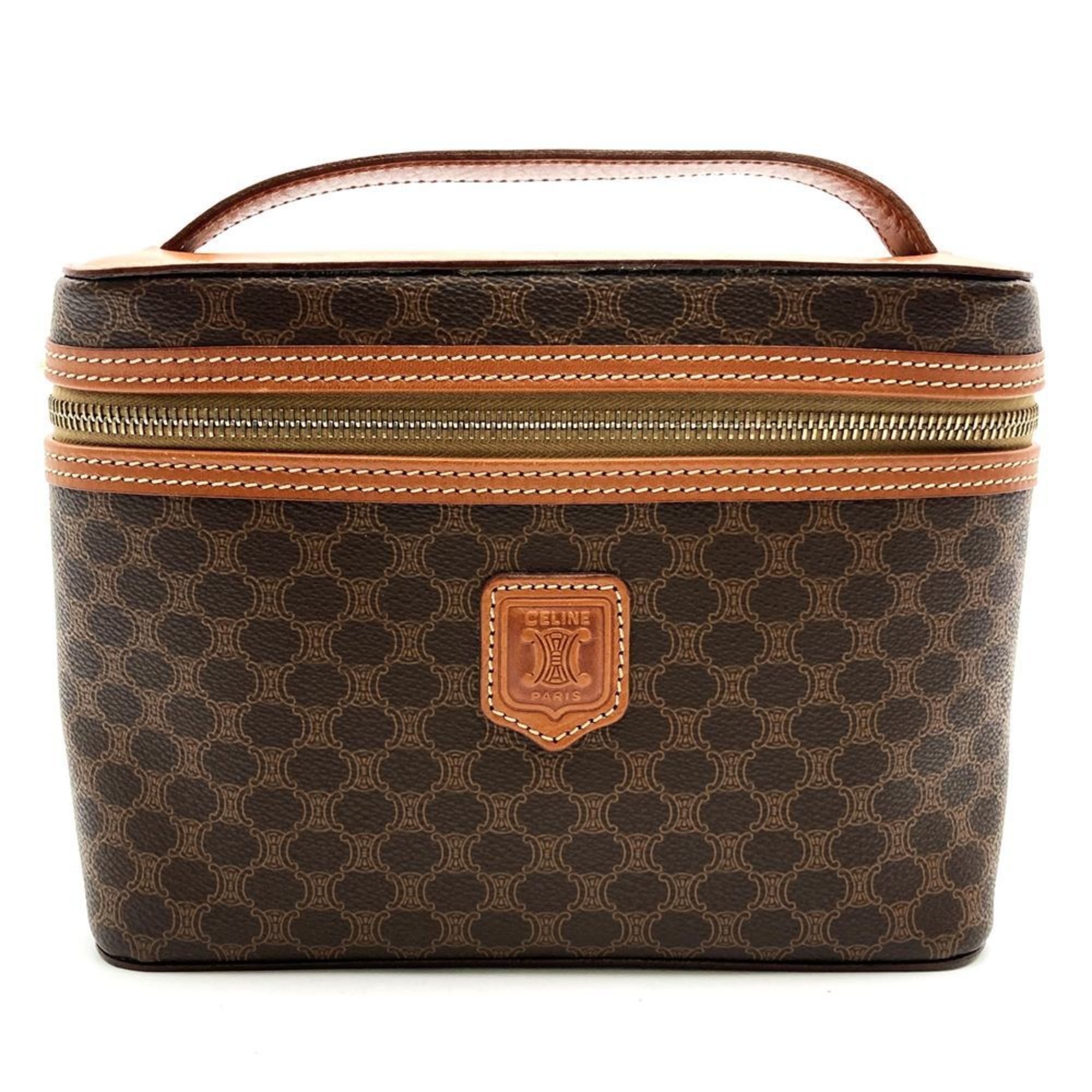CELINE MC96 Vanity Bag Macadam Brown for Men and Women