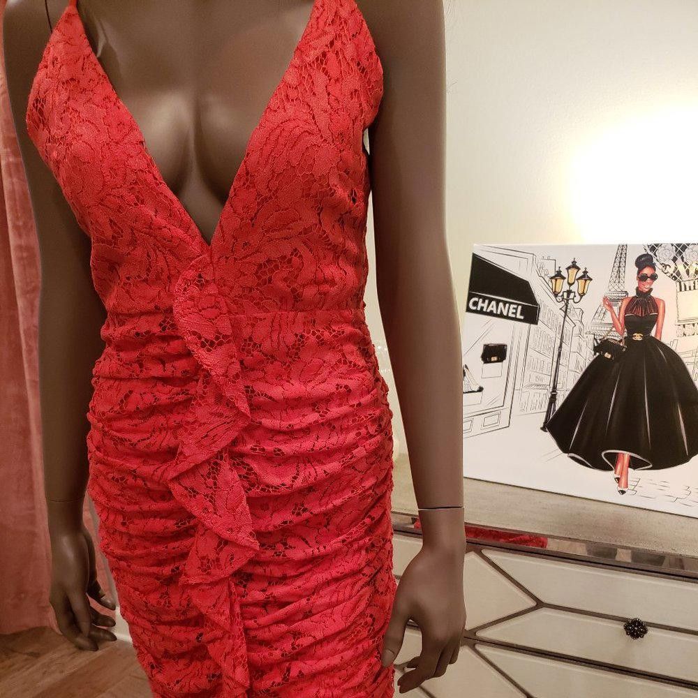 Designer Lovers + Friends Sexy Ruched Dress Size S / US 4 / IT 40 - 4 Thumbnail
