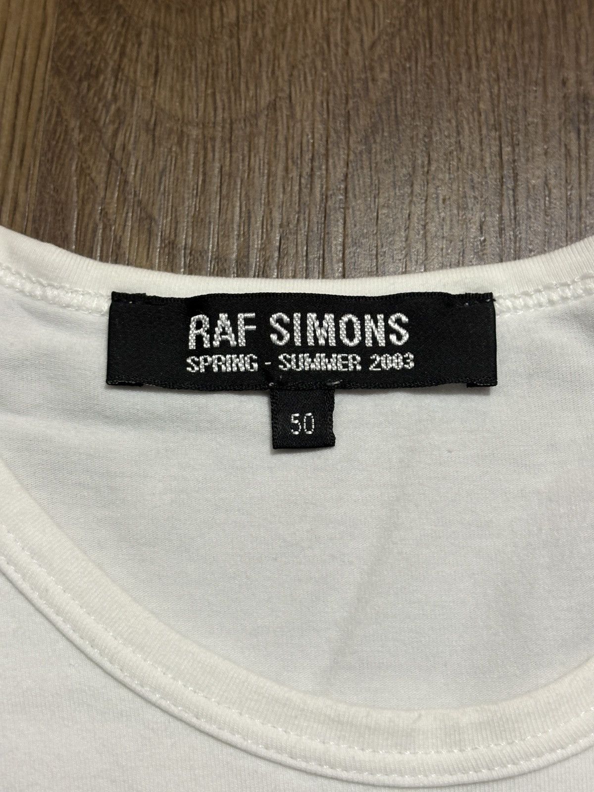 Raf Simons RAF SIMONS SS 2003 White Asphalt Black Asphalt Tee Size US M / EU 48-50 / 2 - 13 Thumbnail
