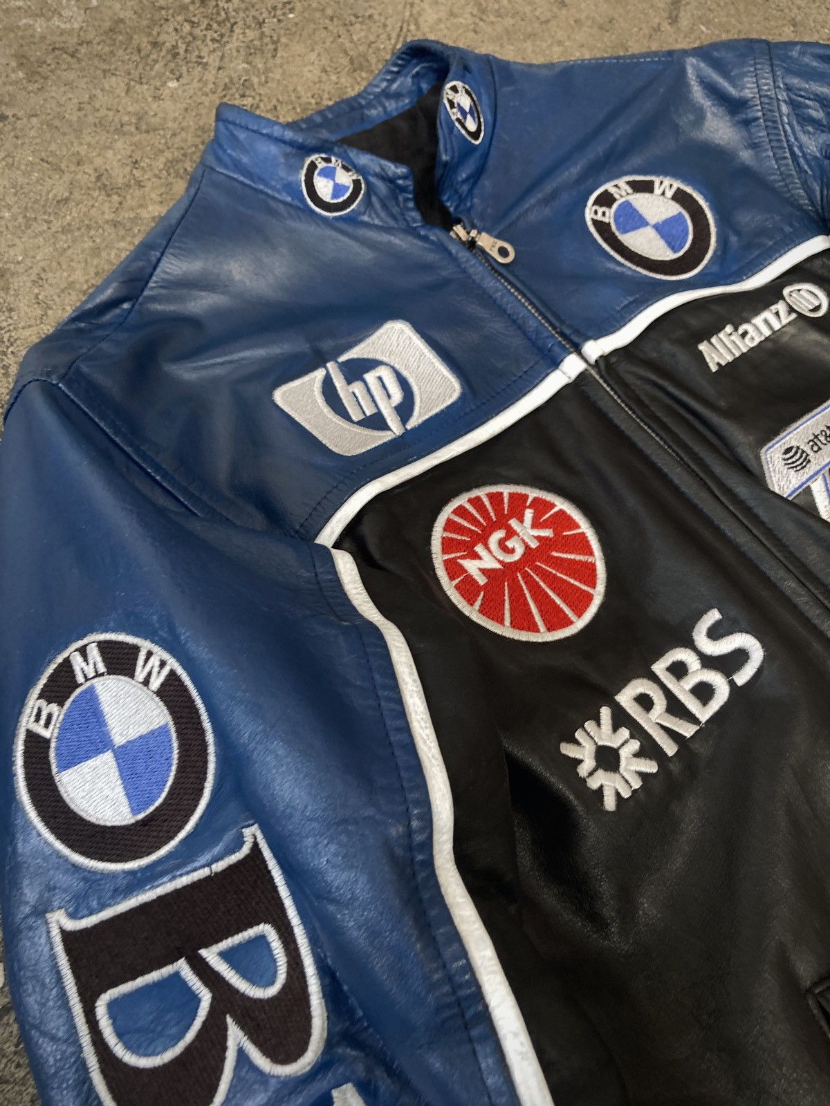 BMW × Formula 1 × Vintage Vintage 90s BMW Racing Leather Jacket Size US S / EU 44-46 / 1 - 5 Thumbnail
