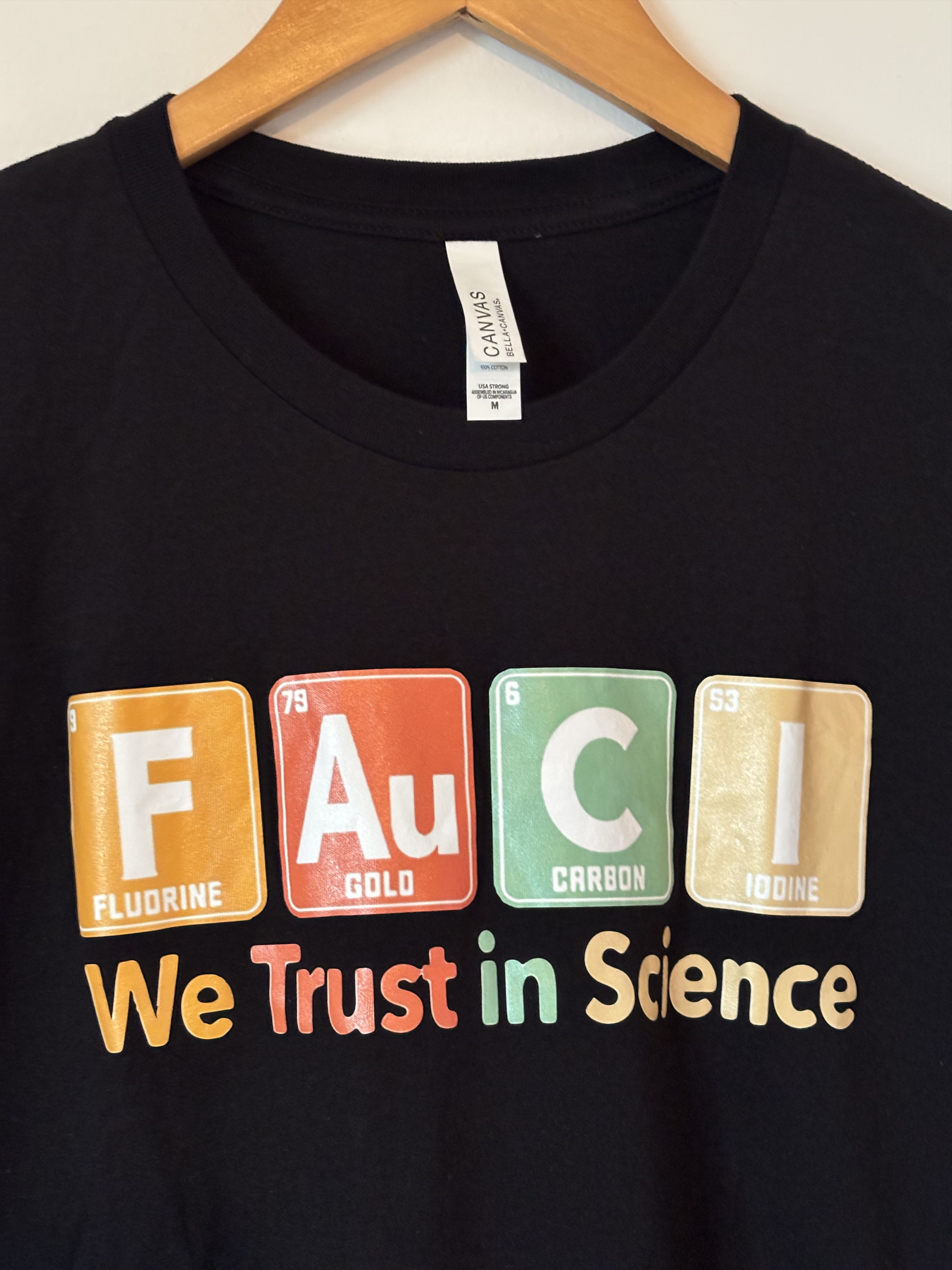 Other Covid-Era FAUCI - We Trust in Science Tee Black M Size US M / EU 48-50 / 2 - 1 Thumbnail