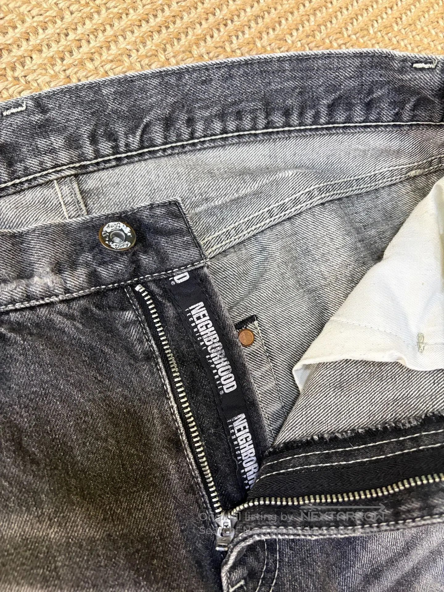 Neighborhood NEIGHBORHOOD 06EX KNEEL Distressed Jeans. Size US 26 / EU 42 - 4 Thumbnail