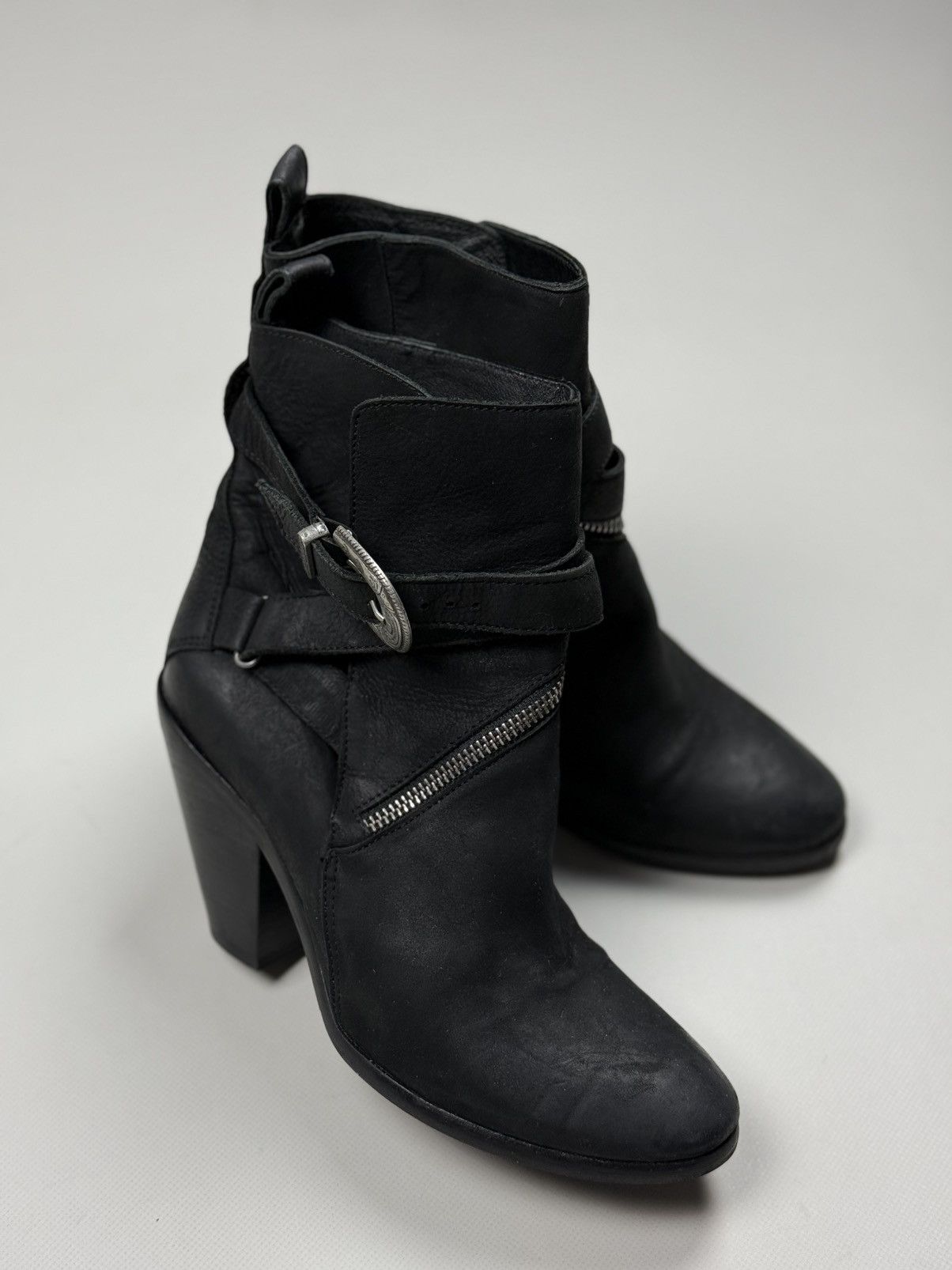 Allsaints Allsaints Ladies Avant-Garde Heeled Ankle Boots Shoes Size US 9 / IT 39 - 6 Thumbnail