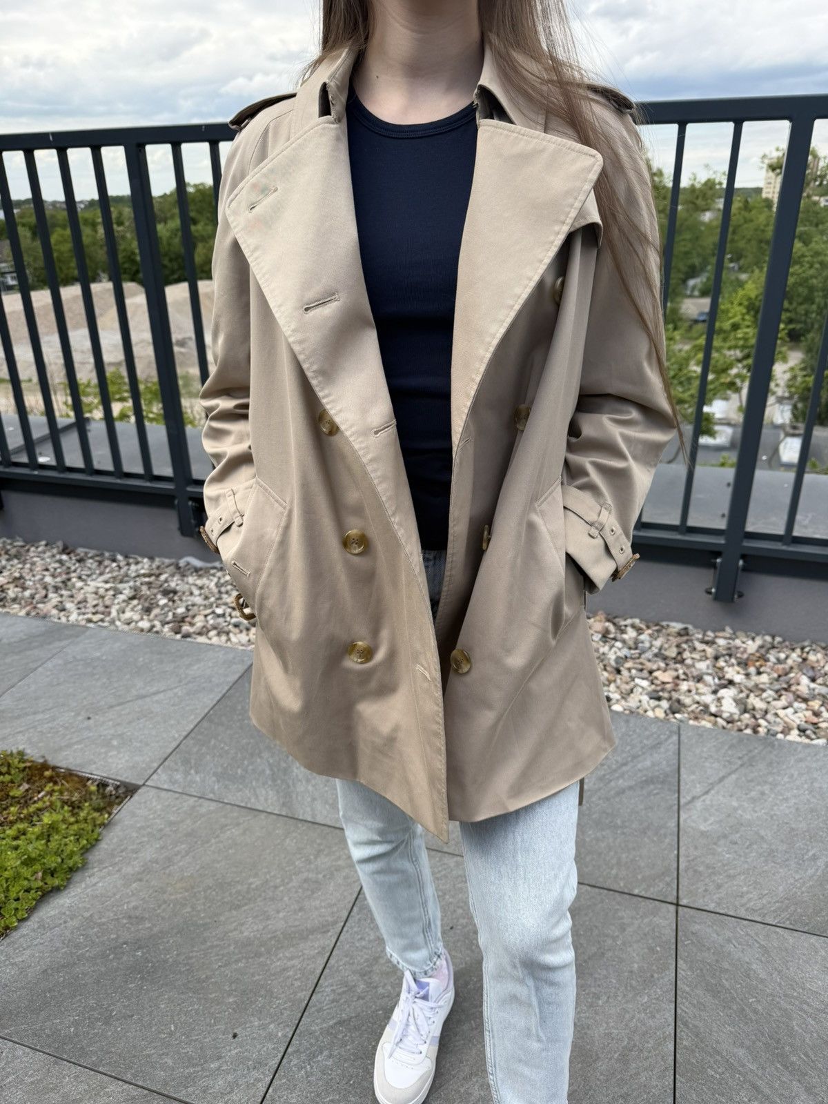 Burberry 80s 90s BurberryS Trench Coat Made in England Nova Check Size S / US 4 / IT 40 - 24 Thumbnail