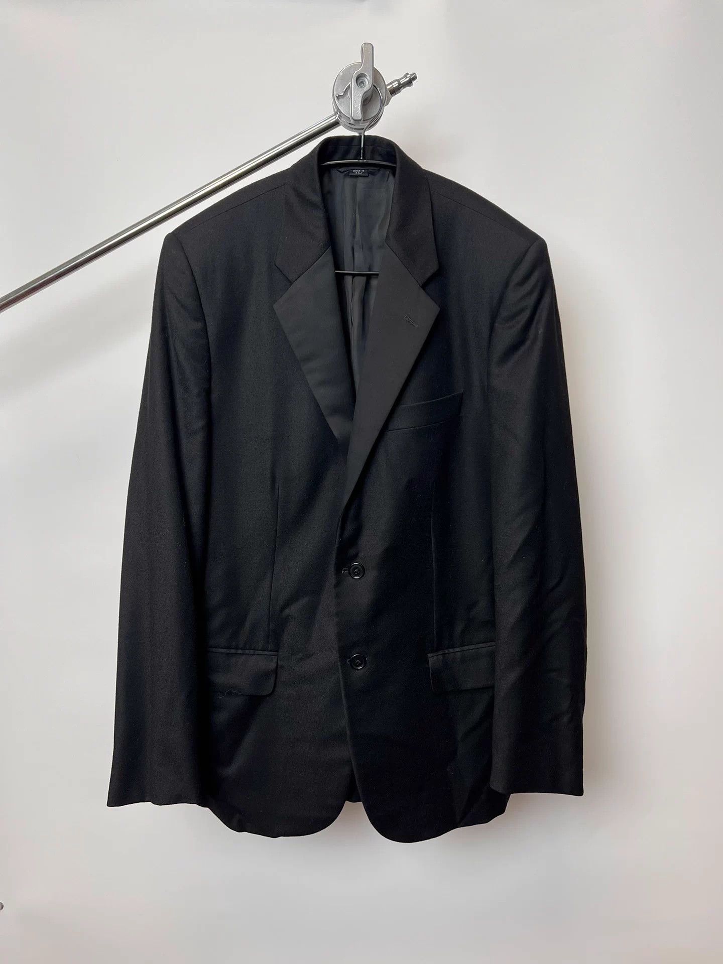 Helmut Lang Helmut Lang 90s Vintage Wool Padded Shoulders Blazer Size 48S - 1 Thumbnail