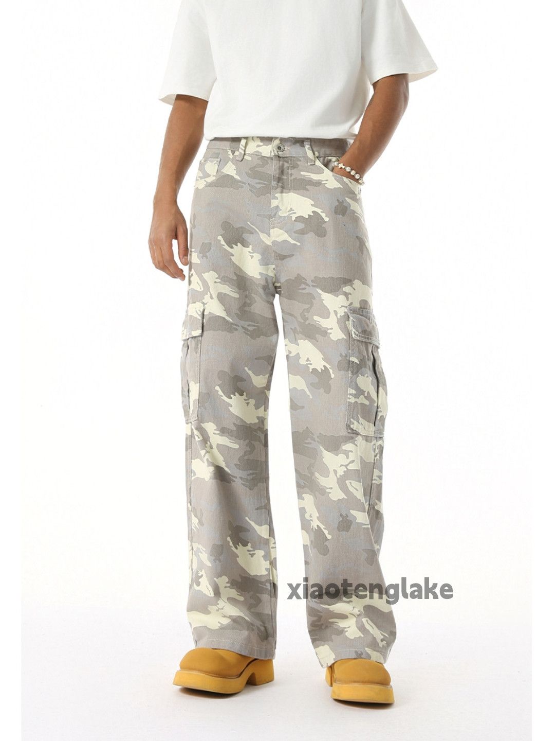 Designer × Japanese Brand × Vintage Washed faded cleanfit yuppie y2k hiphop cargo pants Size US 31 - 1 Thumbnail