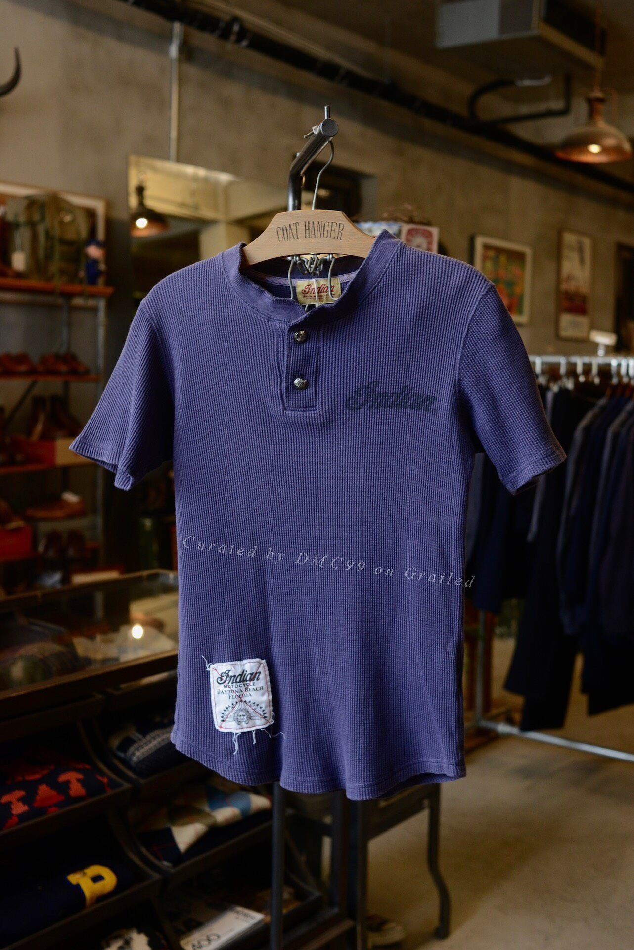 Indian Motorcycle Indian Motorcycle Purple Waffle Knit Short Sleeve Size US M / EU 48-50 / 2 - 1 Thumbnail