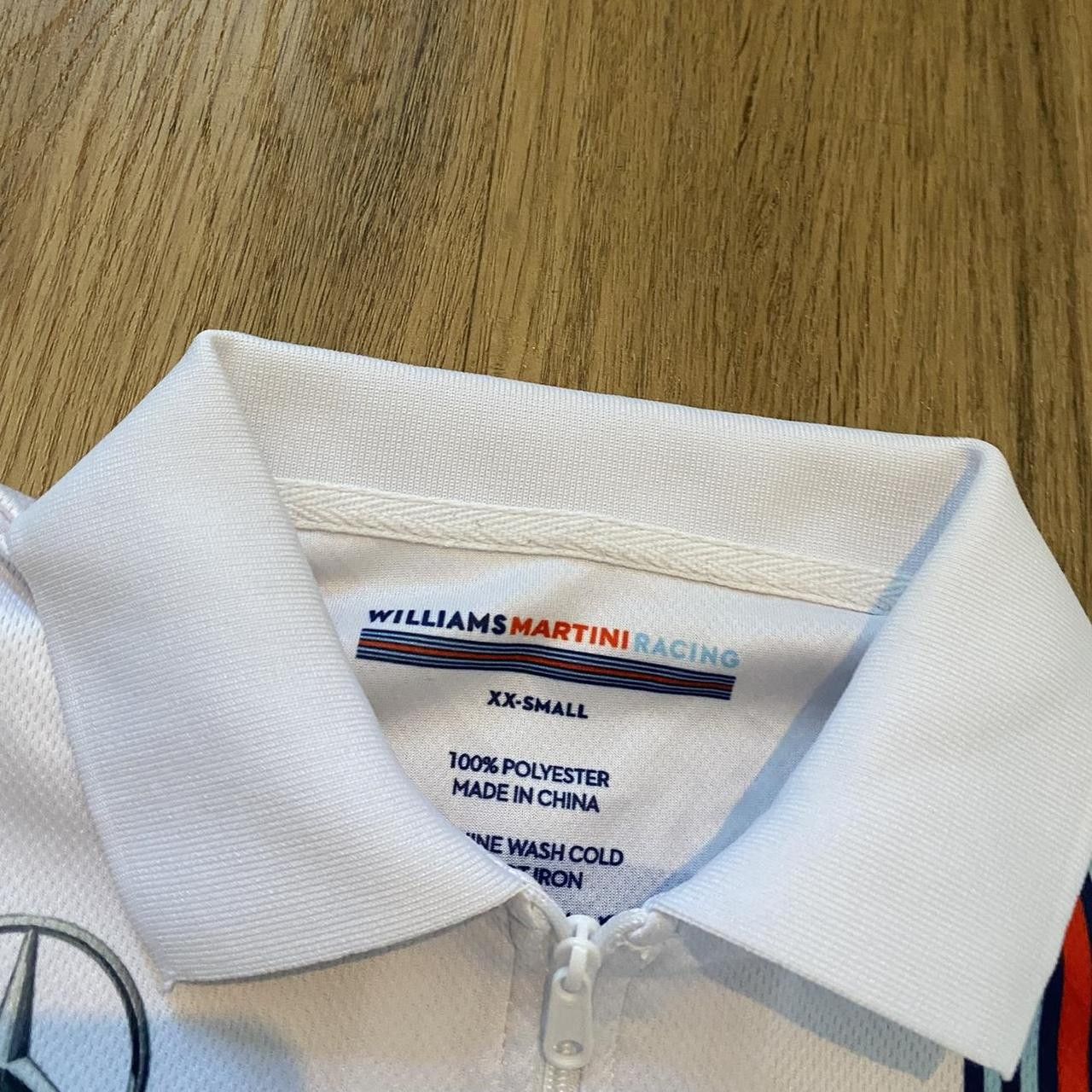 Mercedes-Benz Mercedes AMG Petronas F1 white and blue polo shirt Size US XXS / EU 40 - 4 Thumbnail