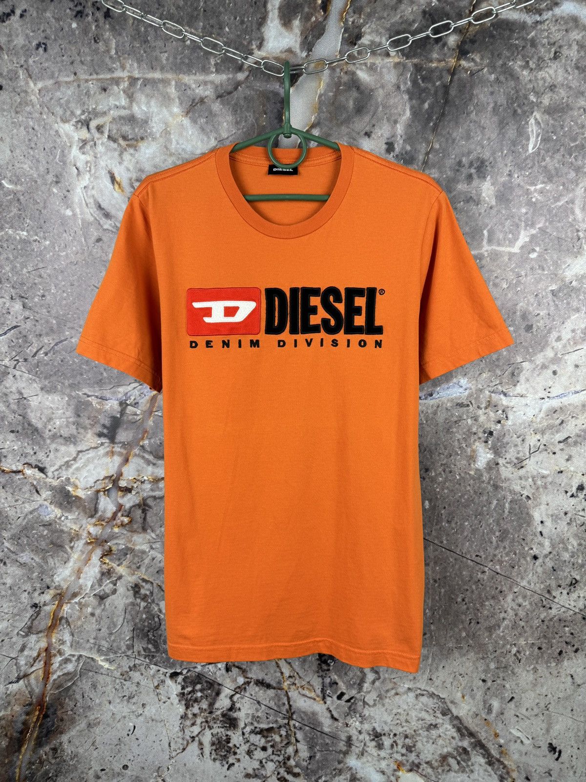 Diesel Men’s Diesel Denim Division T-Shirt Orange Size Medium Size US M / EU 48-50 / 2 - 1 Thumbnail