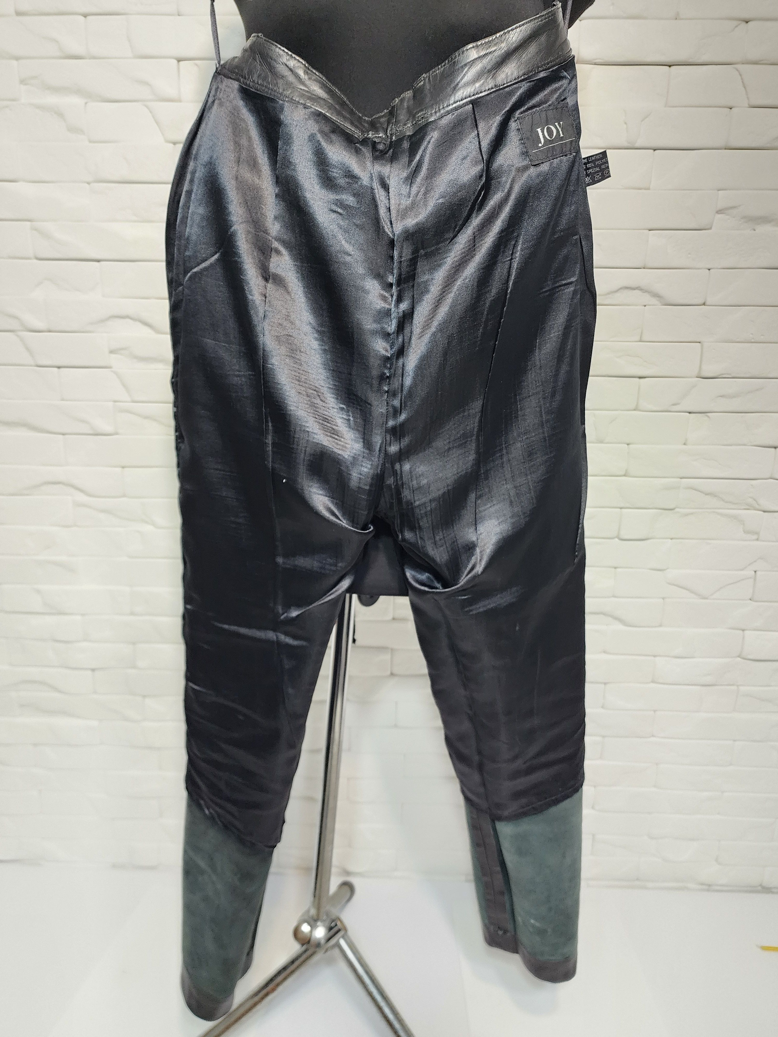 Genuine Leather Black Leather Pants: Women's Genuine Leather Trousers Size 30" / US 8 / IT 44 - 9 Thumbnail
