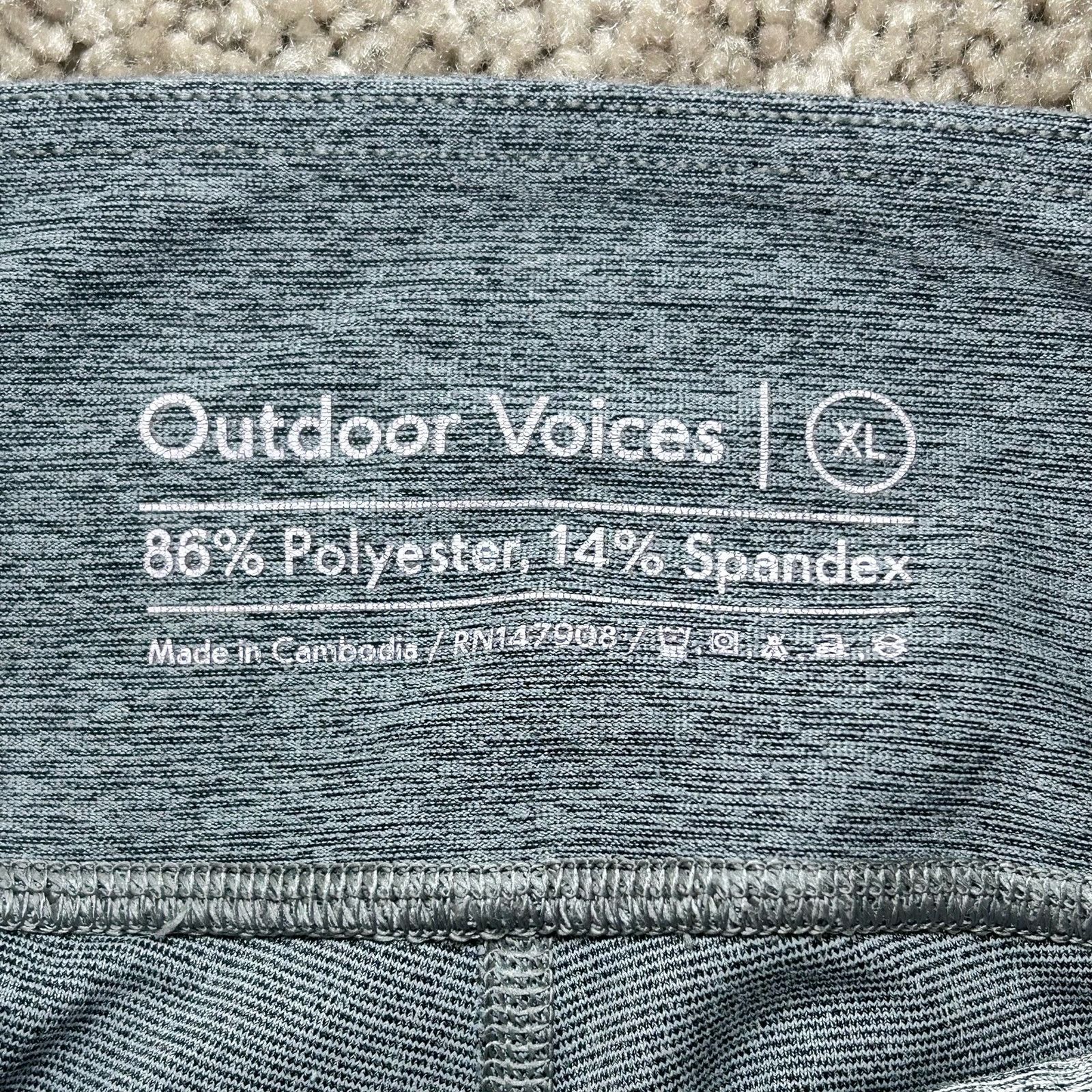 Outdoor Voices Outdoor Voices Leggings Tri-Tone Colorblock Gray XL Size 33" - 7 Thumbnail