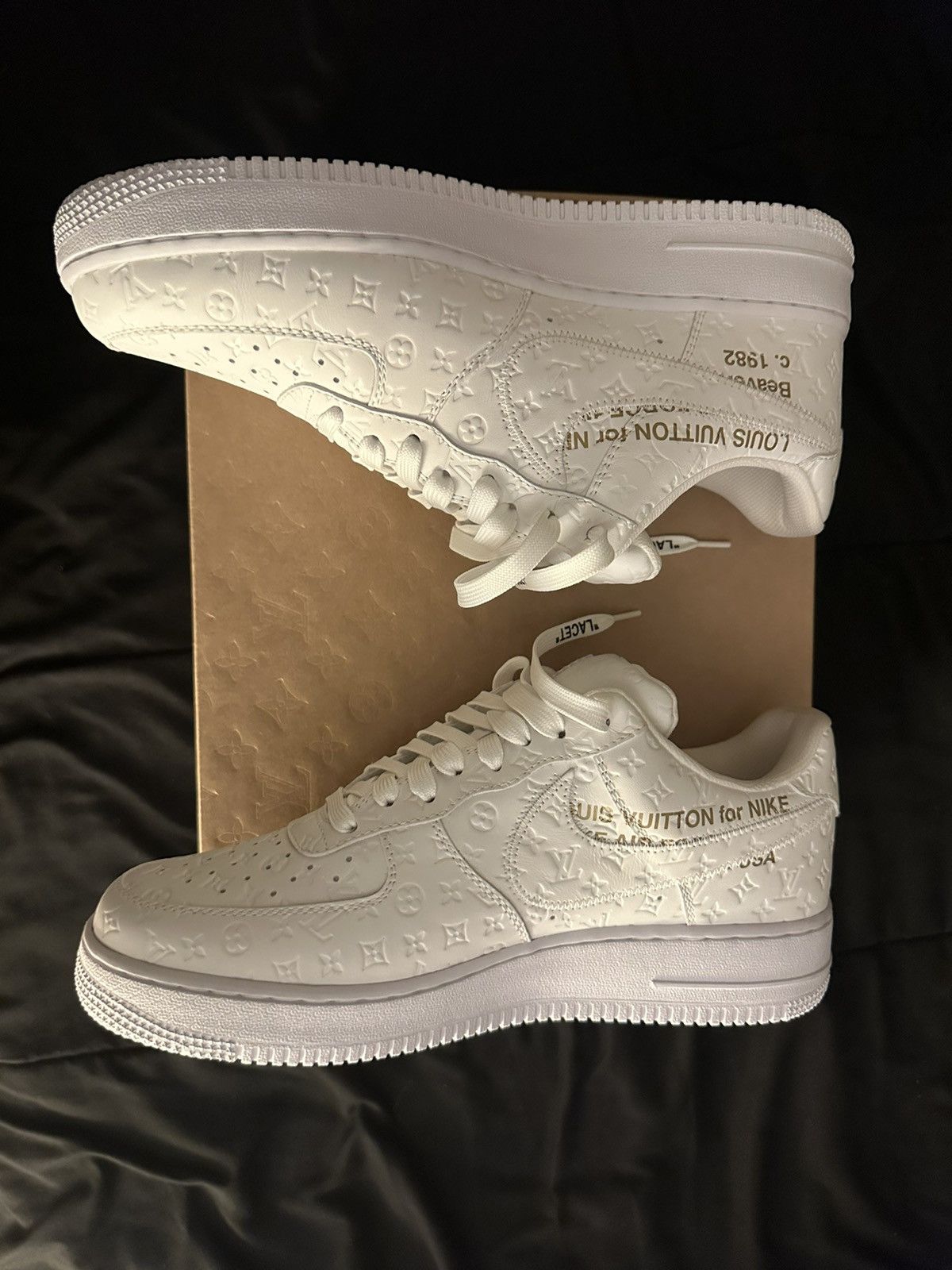 Louis Vuitton × Nike × Virgil Abloh Louis Vuitton Nike Air Force 1 Low by Virgil Abloh Size US 9.5 / EU 42-43 - 6 Thumbnail
