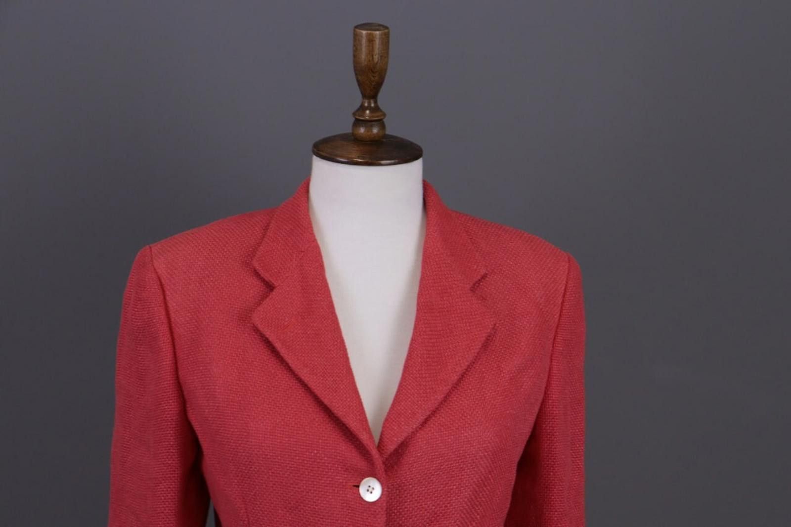 Isaia Isaia Fred G Red 3 Button Wool Knit Coat Jacket Size 42 Size M / US 6-8 / IT 42-44 - 4 Thumbnail